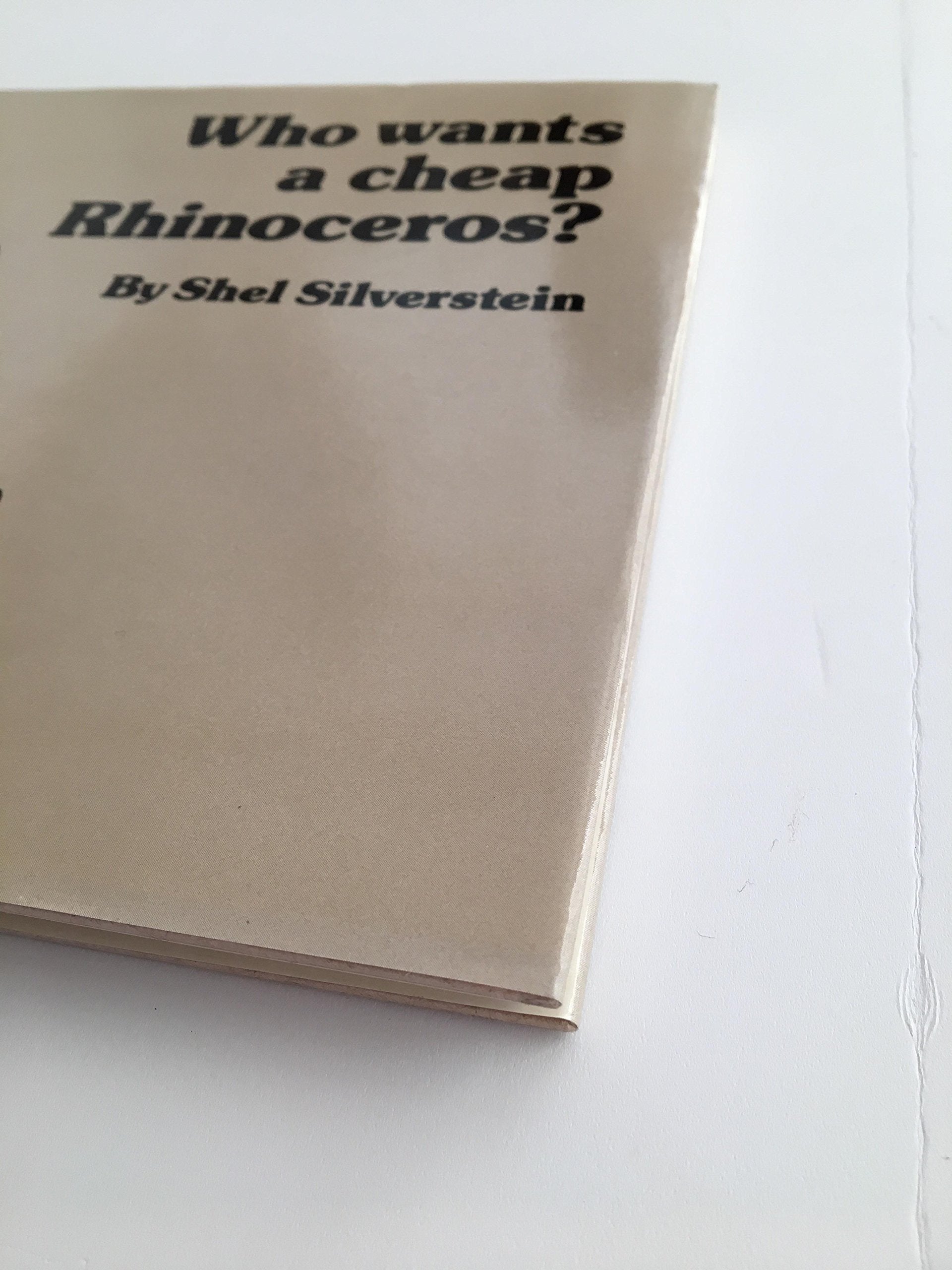 Who Wants a Cheap Rhinoceros? used book depot
