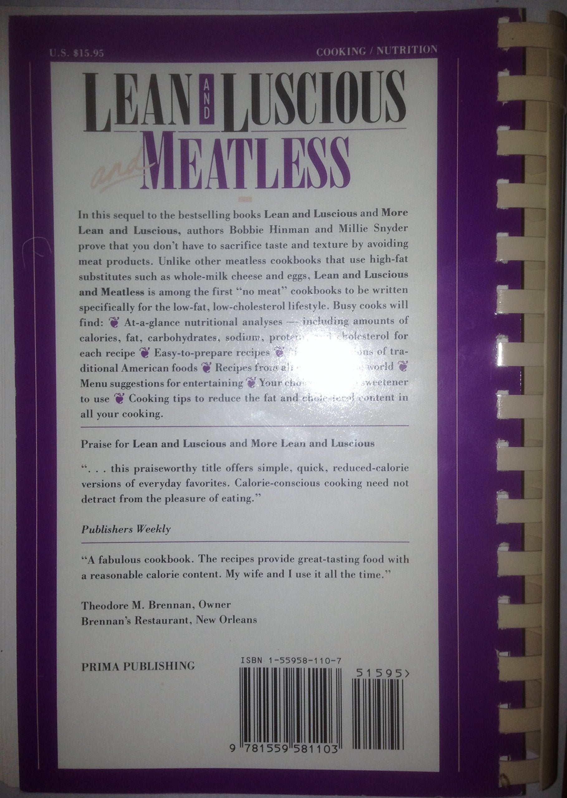 Lean and Luscious and Meatless, Volume 3 used book depot