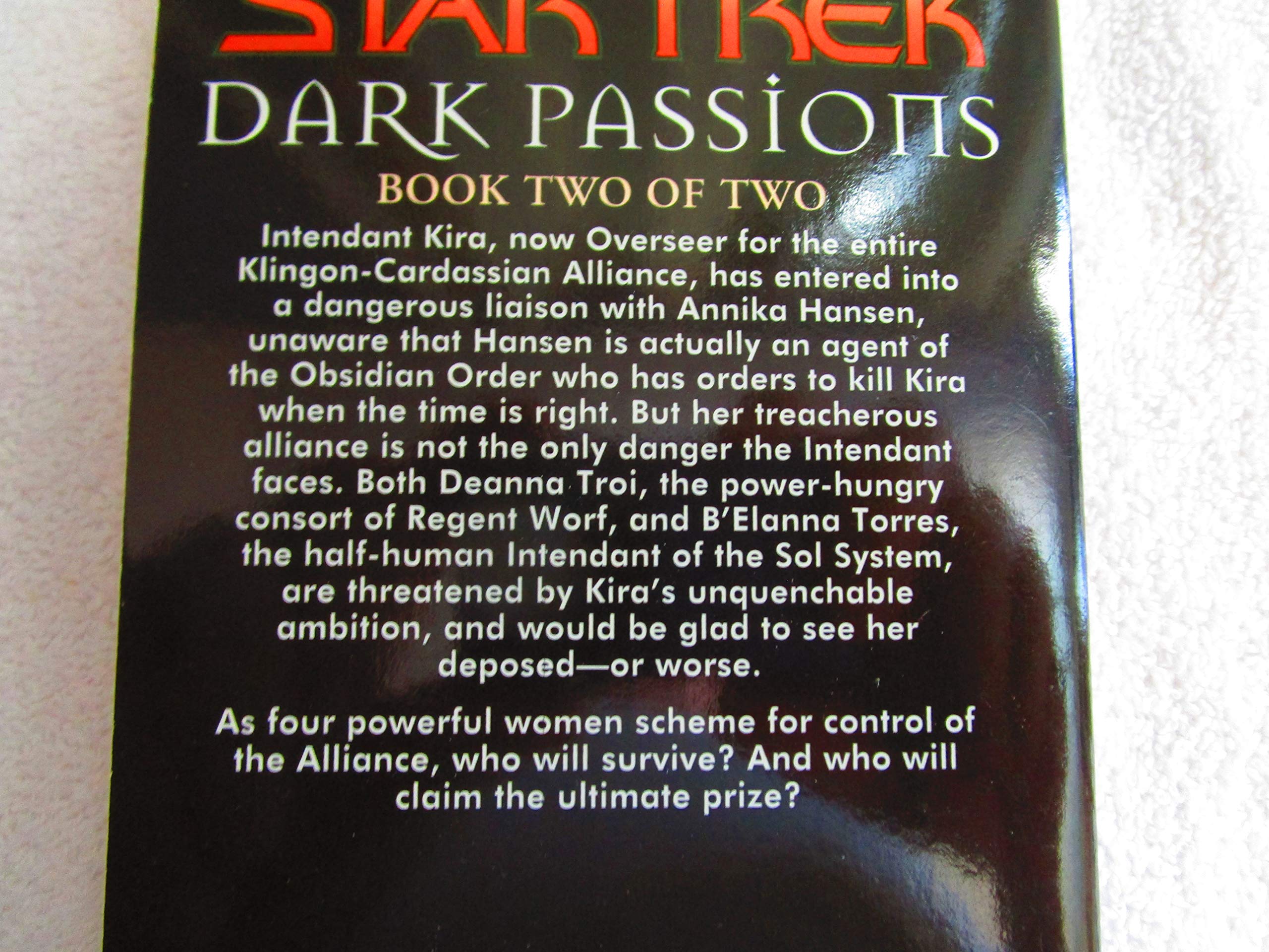 Dark Passions Book Two of Two (Star Trek) used book depot