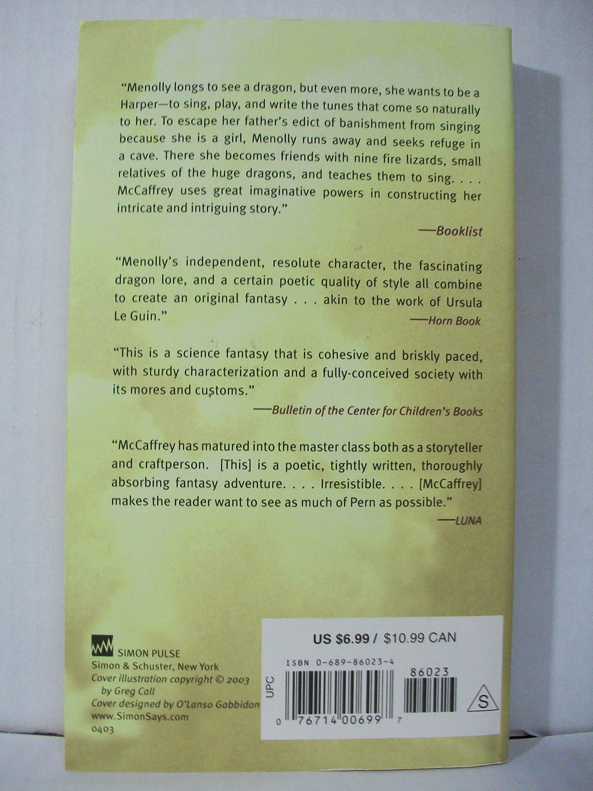 Dragonsong (Harper Hall Trilogy) used book depot