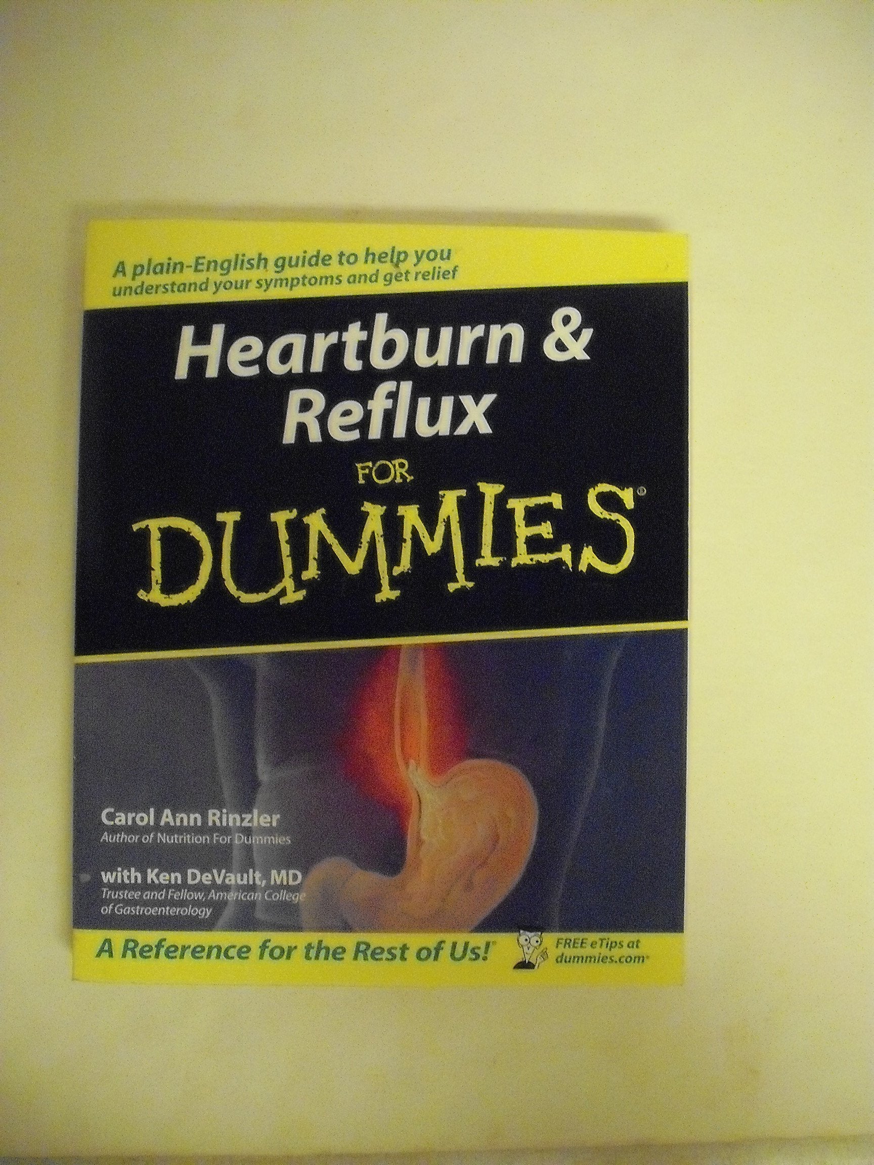 Heartburn and Reflux For Dummies used book depot
