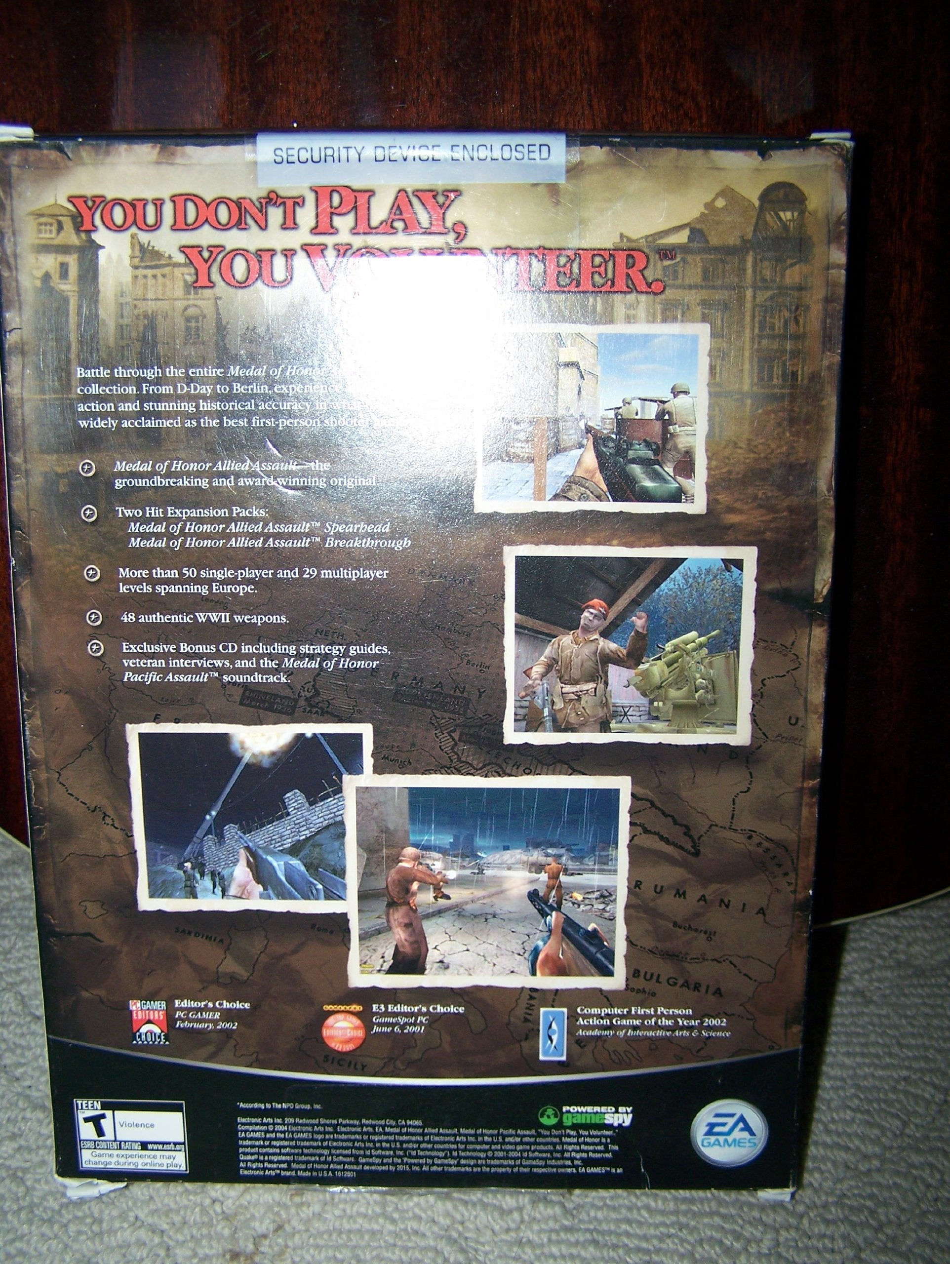 Medal of Honor Allied Assault War Chest - PC used book depot