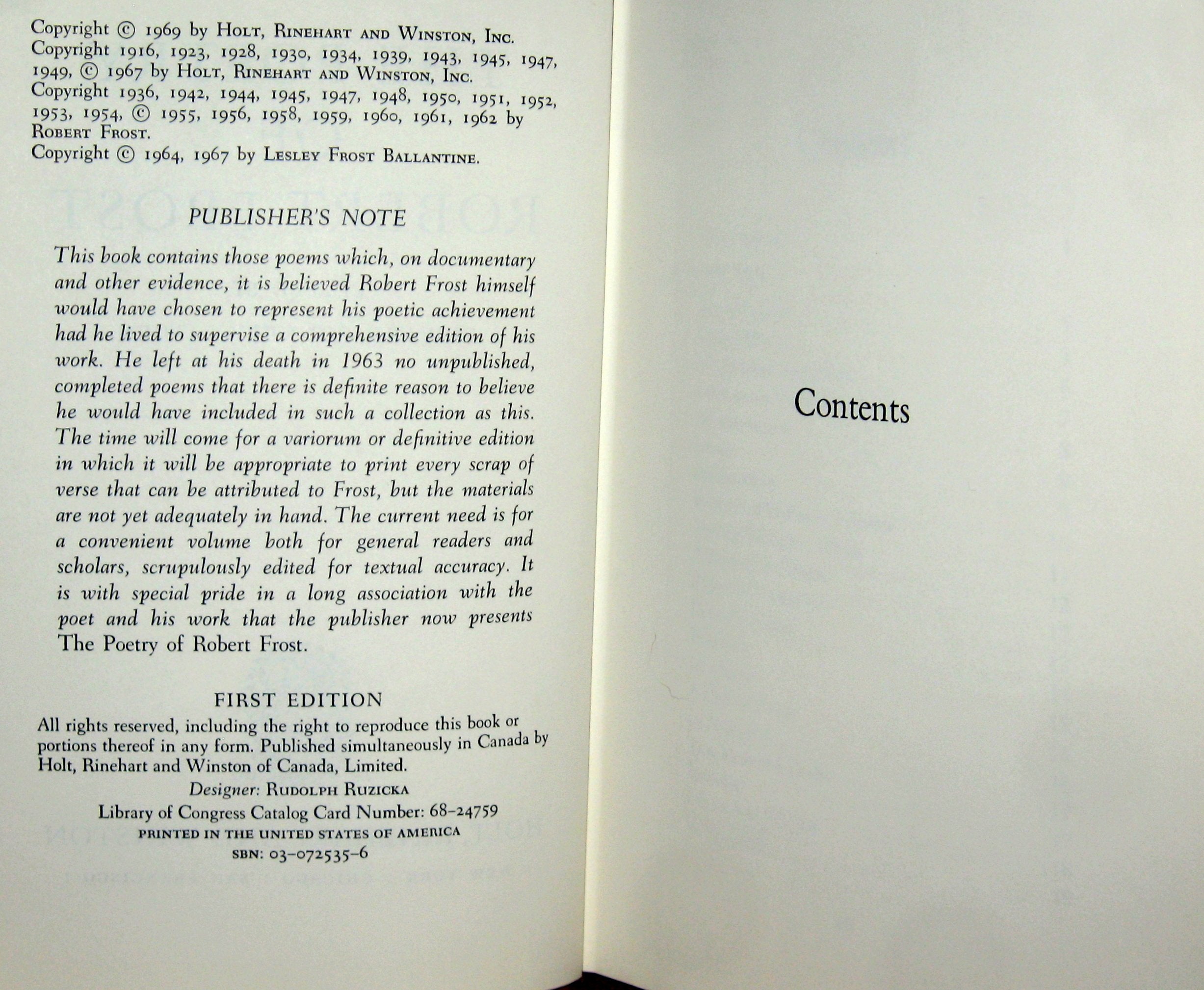 The Poetry of Robert Frost used book depot