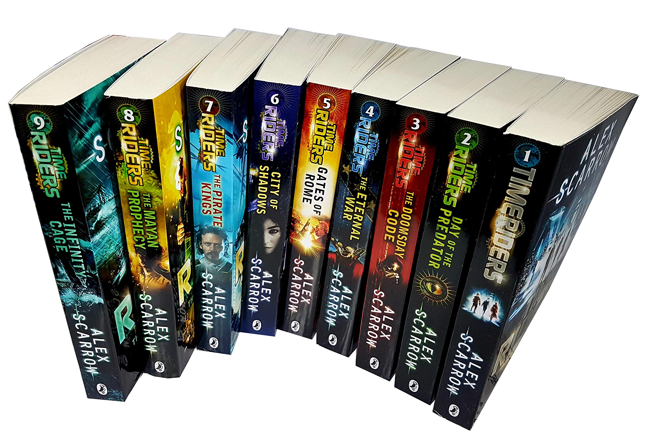 Time Riders Collection By Alex Scarrow 9 Books Set Pack (TimeRiders)