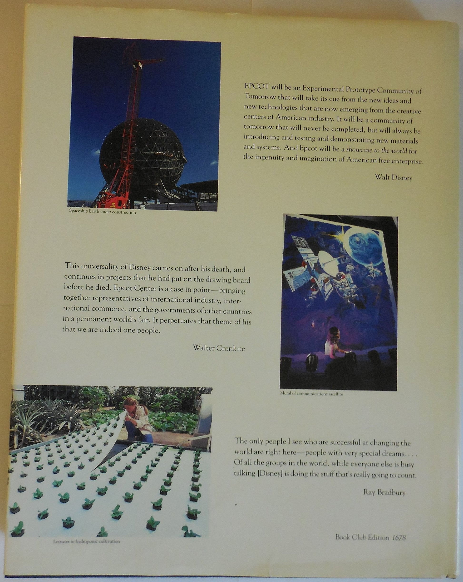 Walt Disney's Epcot Center: Creating the New World of Tomorrow used book depot