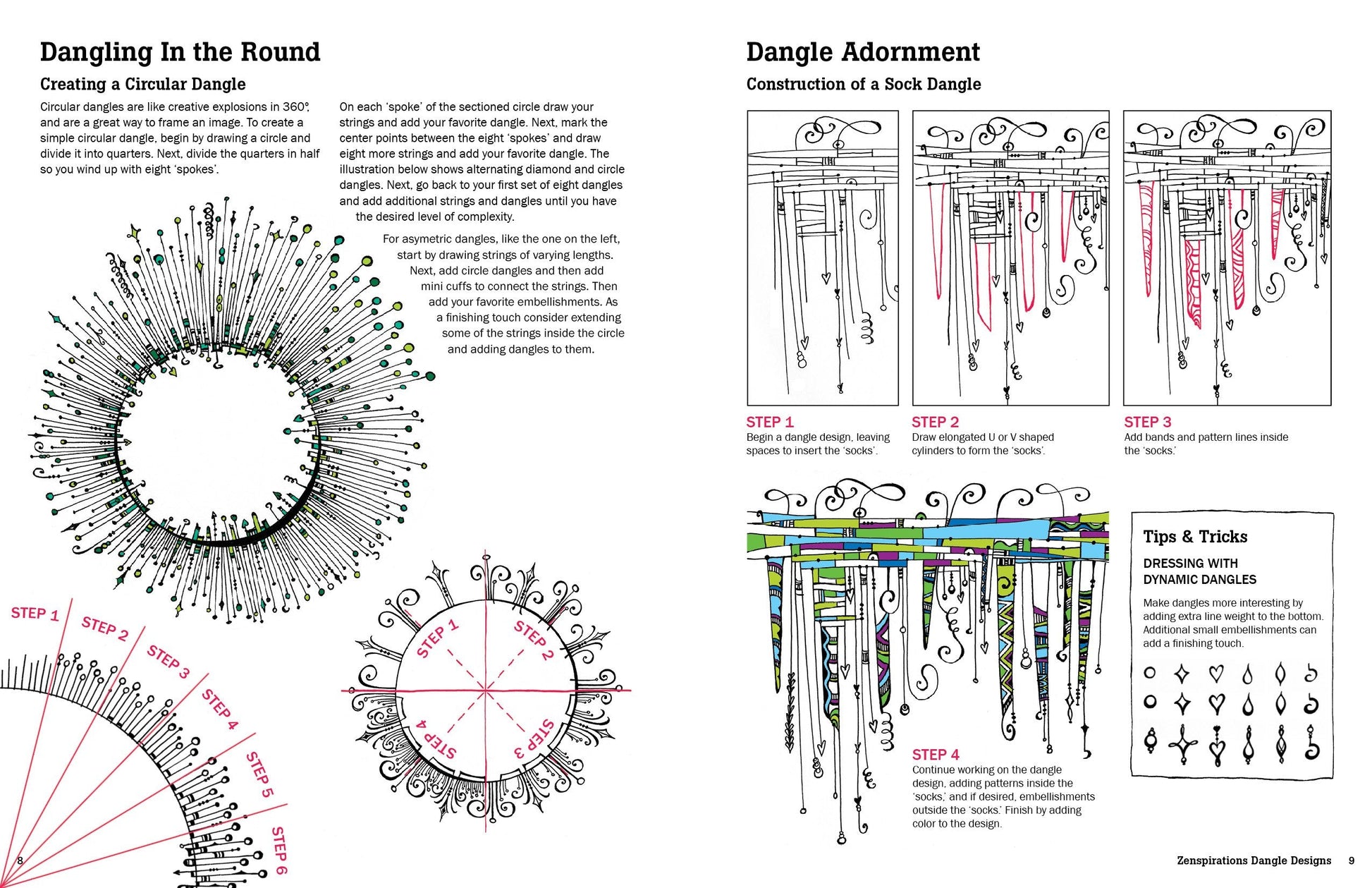 Zenspirations Dangle Designs used book depot