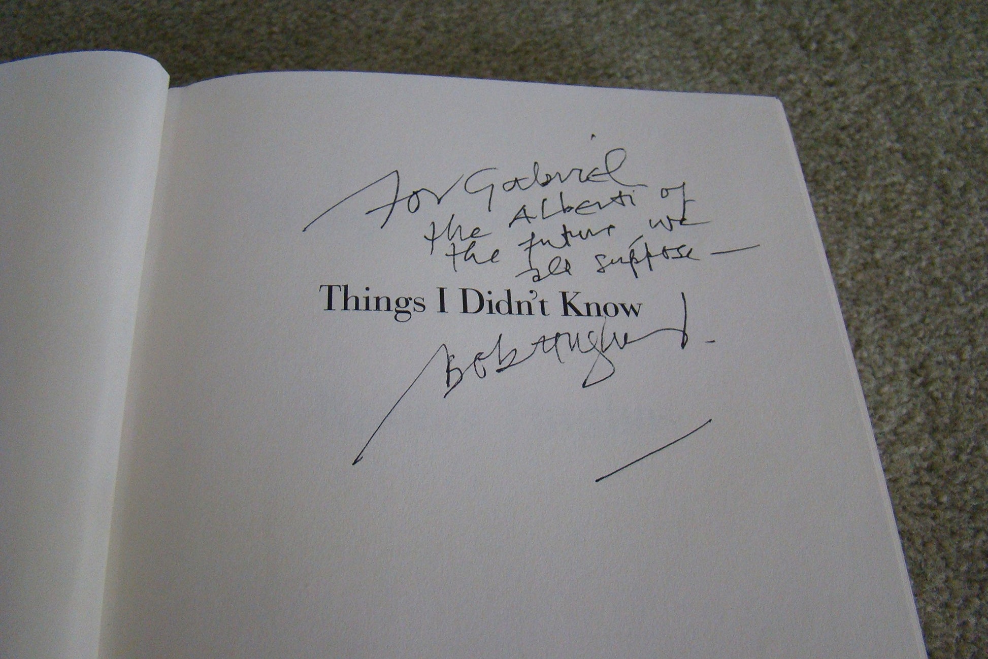 Things I Didn't Know: A Memoir used book depot