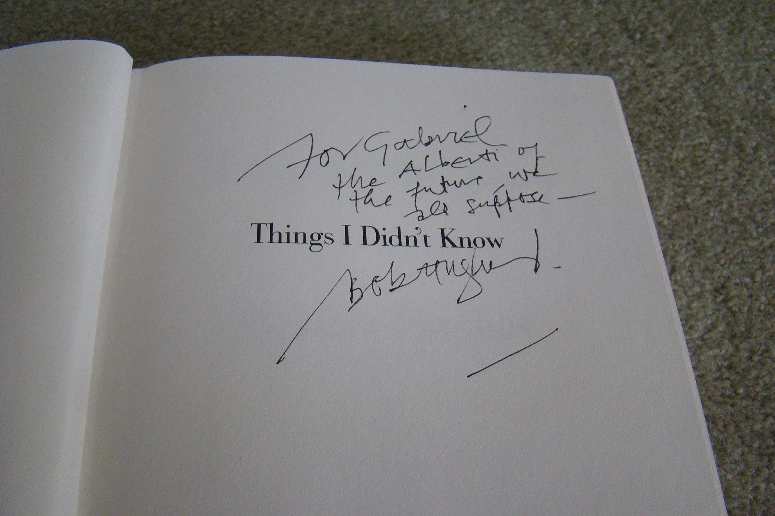 Things I Didn't Know: A Memoir used book depot