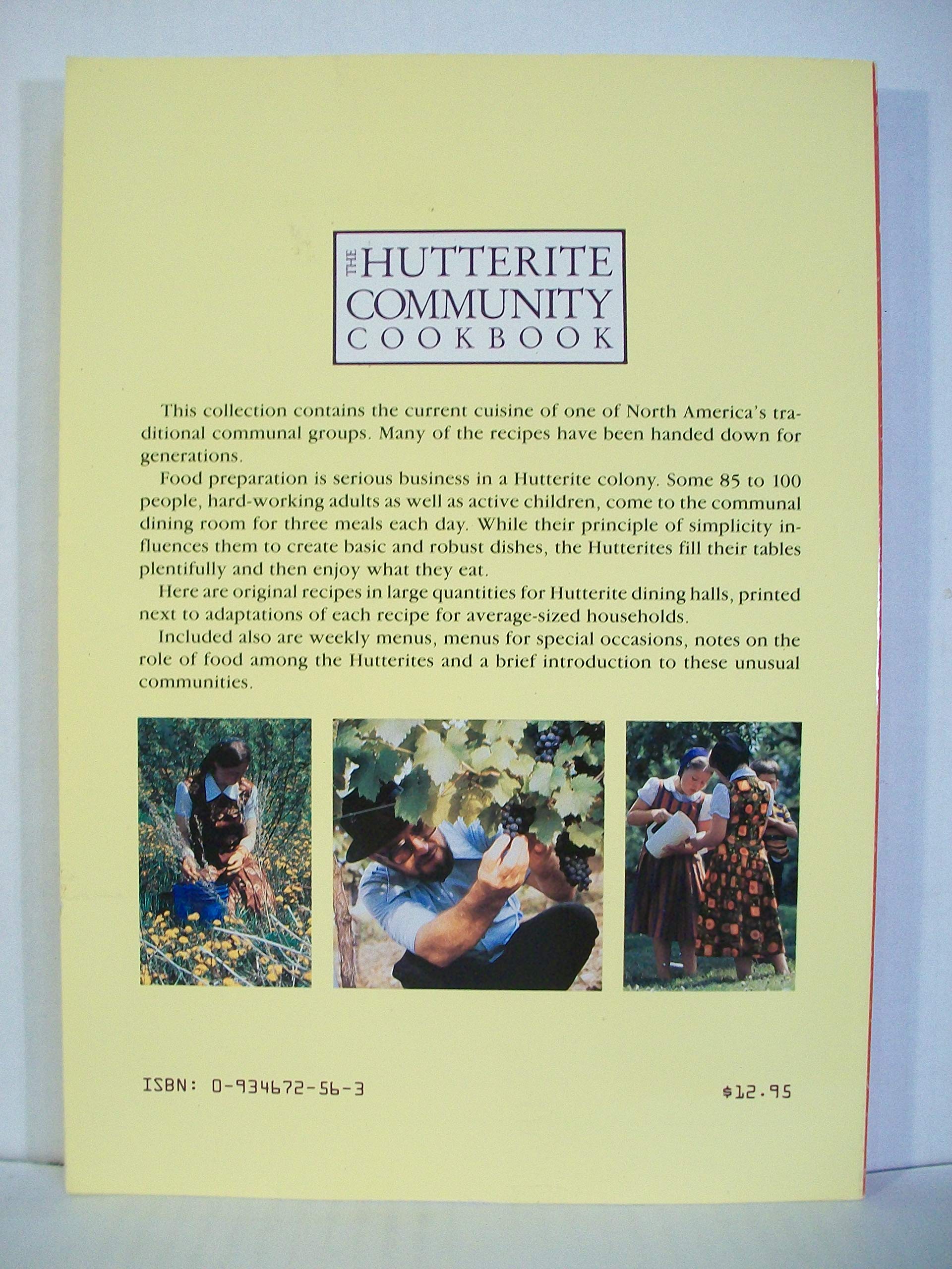 The Hutterite Community Cookbook used book depot