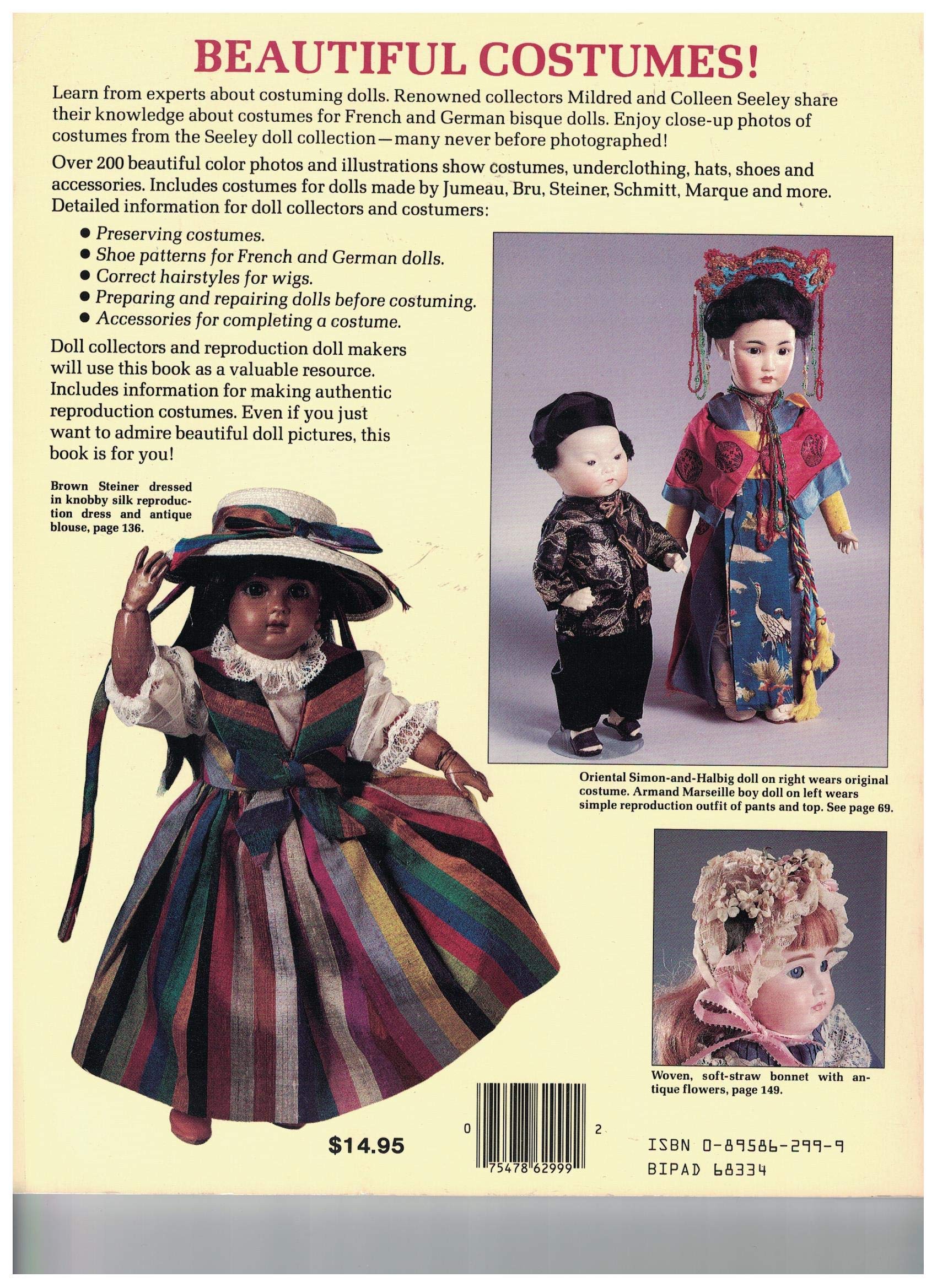 Doll Costuming: How to Costume French & German Bisque Dolls used book depot