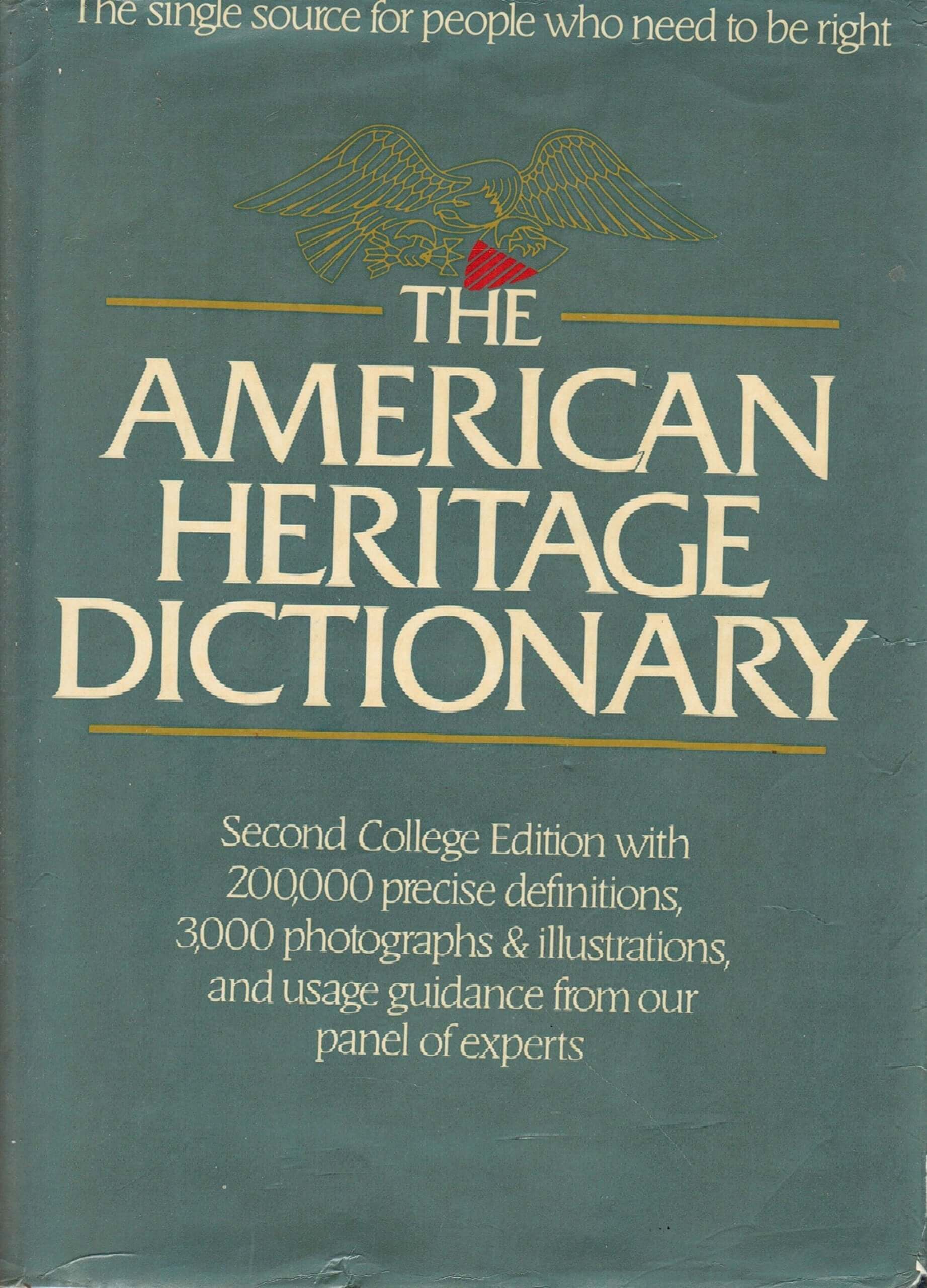 The American Heritage Dictionary: Second College Edition used book depot