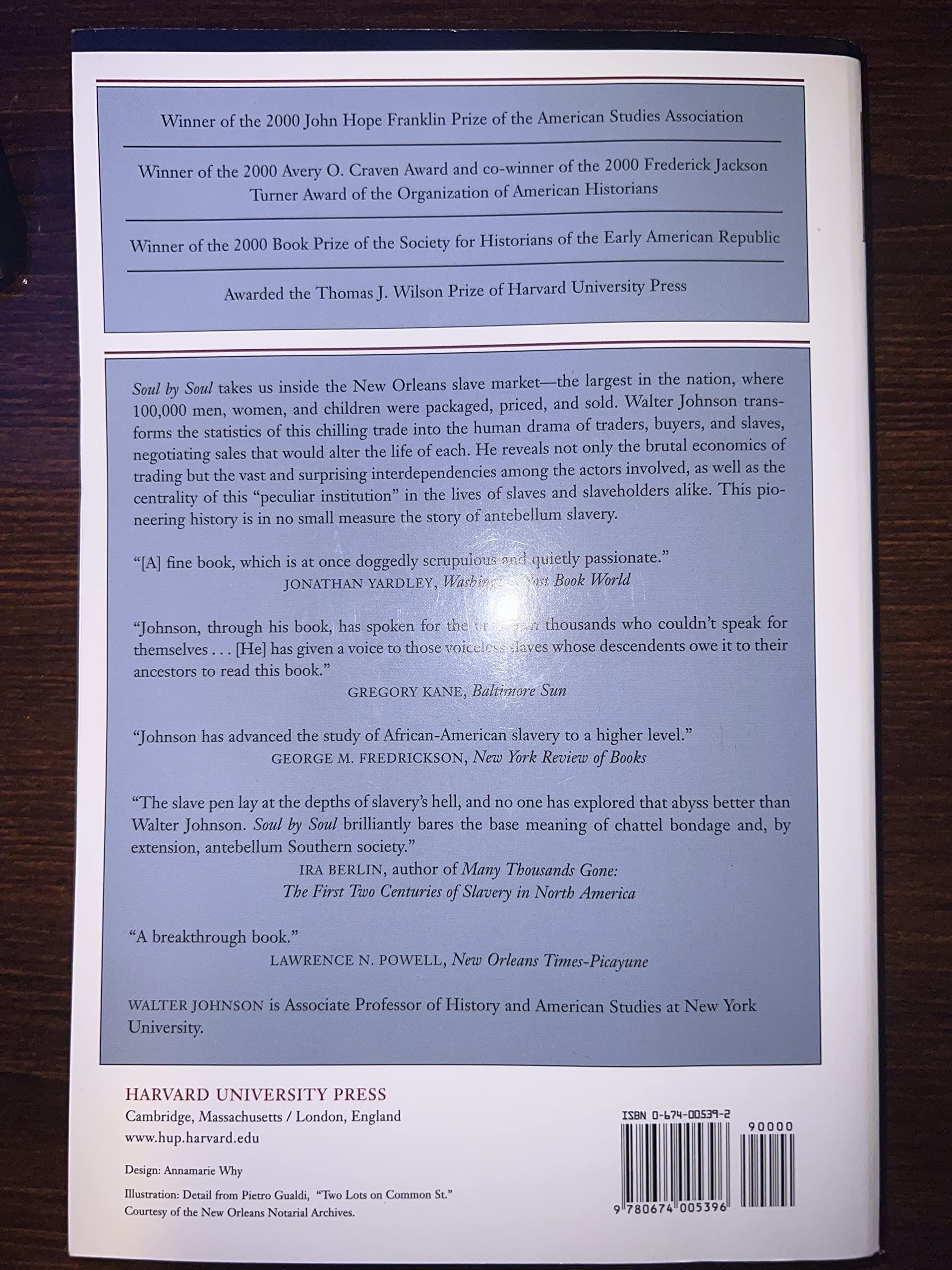 Soul by Soul: Life Inside the Antebellum Slave Market used book depot