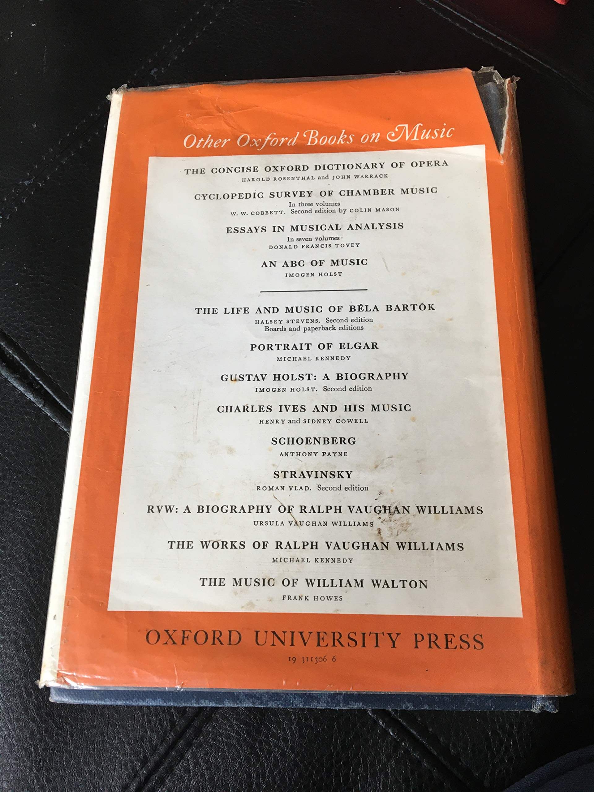 The Oxford Companion to Music used book depot