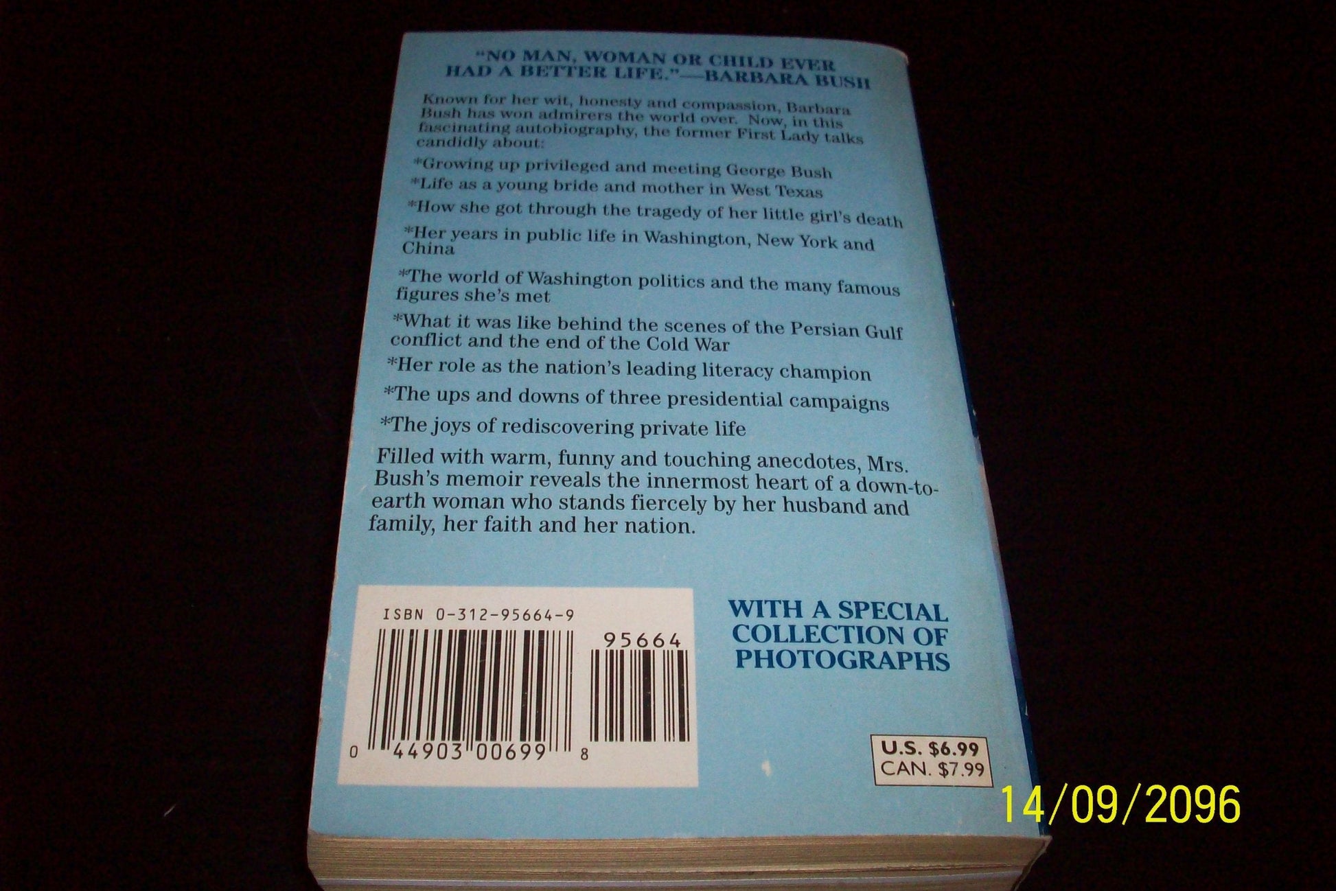 Barbara Bush: A Memoir used book depot