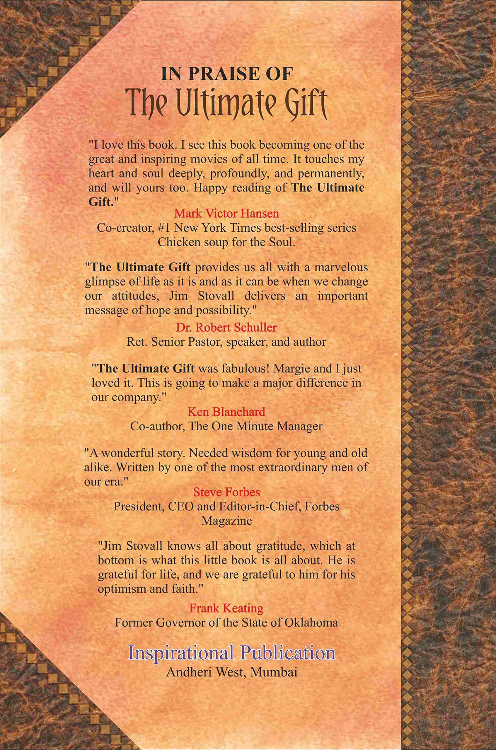 The Ultimate Gift: A Novel used book depot