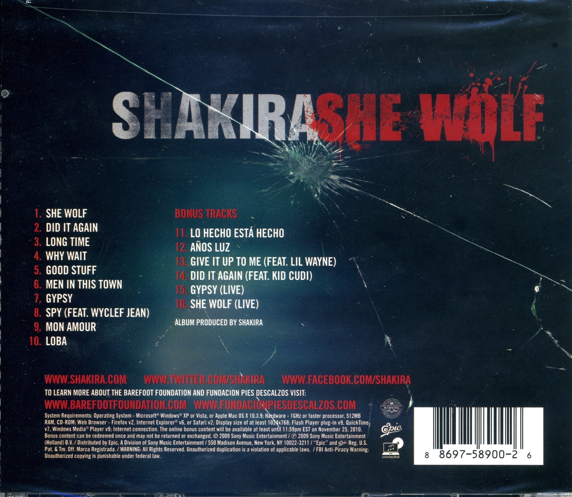 She Wolf: Deluxe Edition (CD & DVD) used book depot