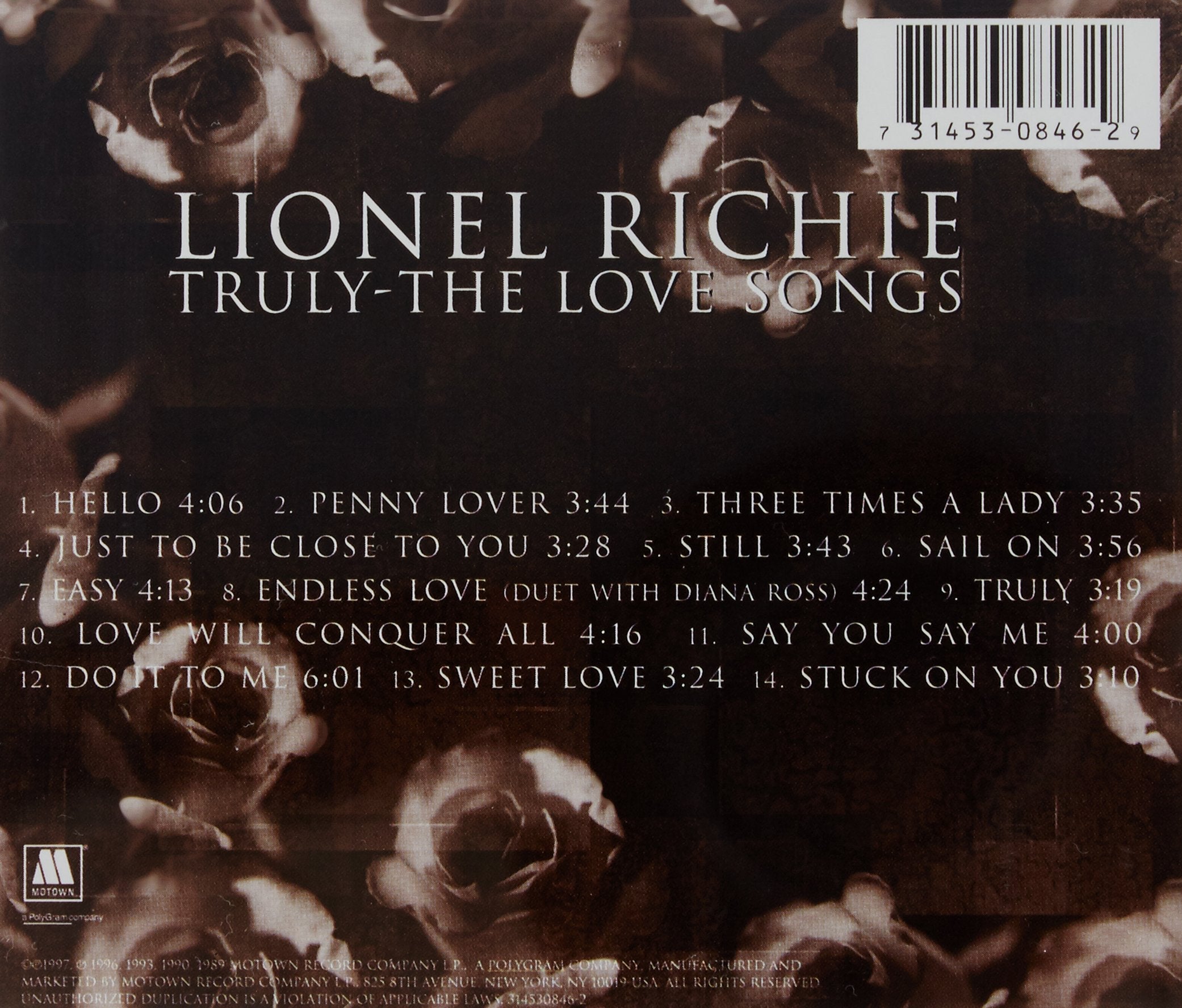 Truly: The Love Songs used book depot