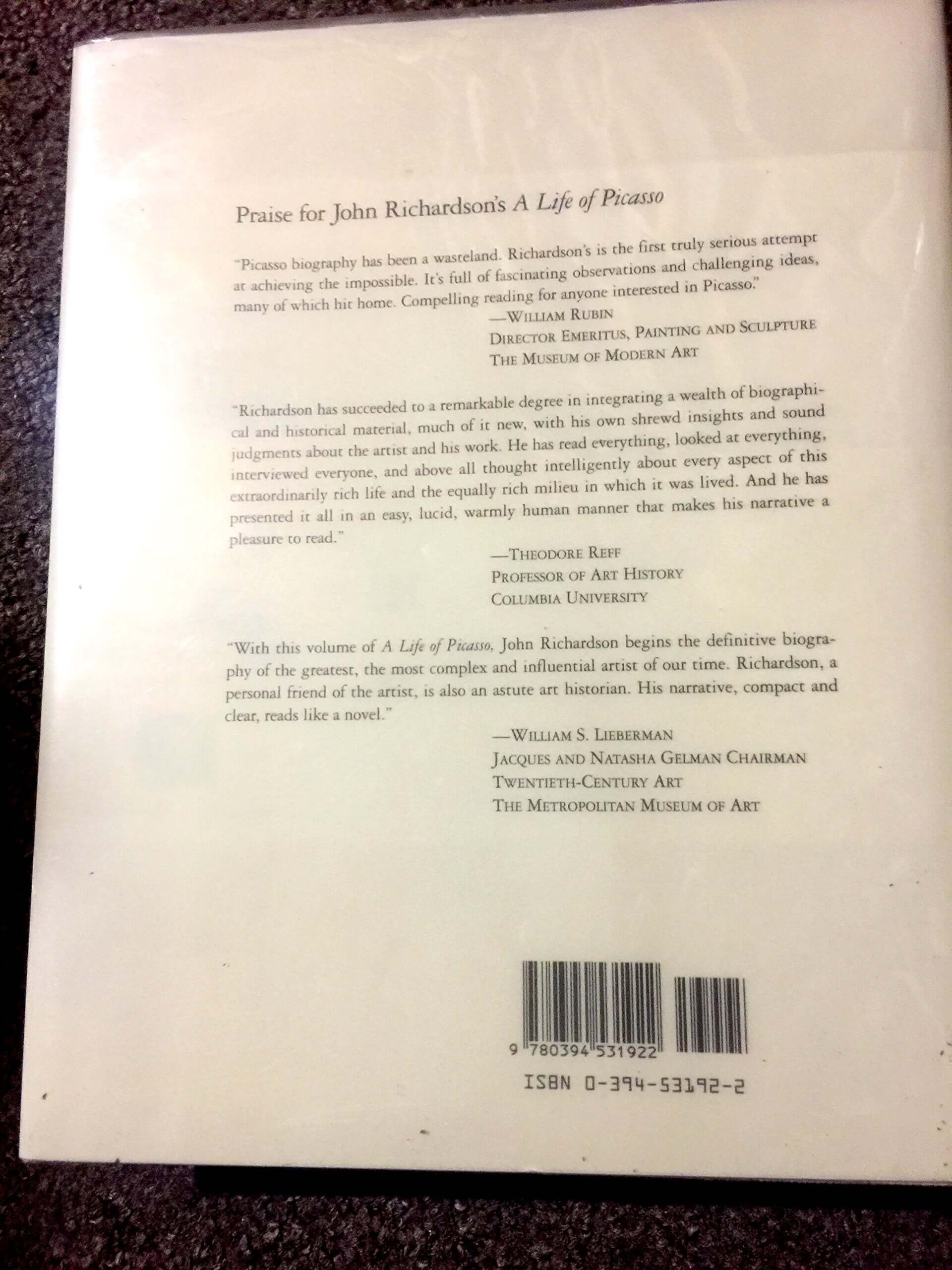 A Life of Picasso, Volume I: 1881-1906 used book depot