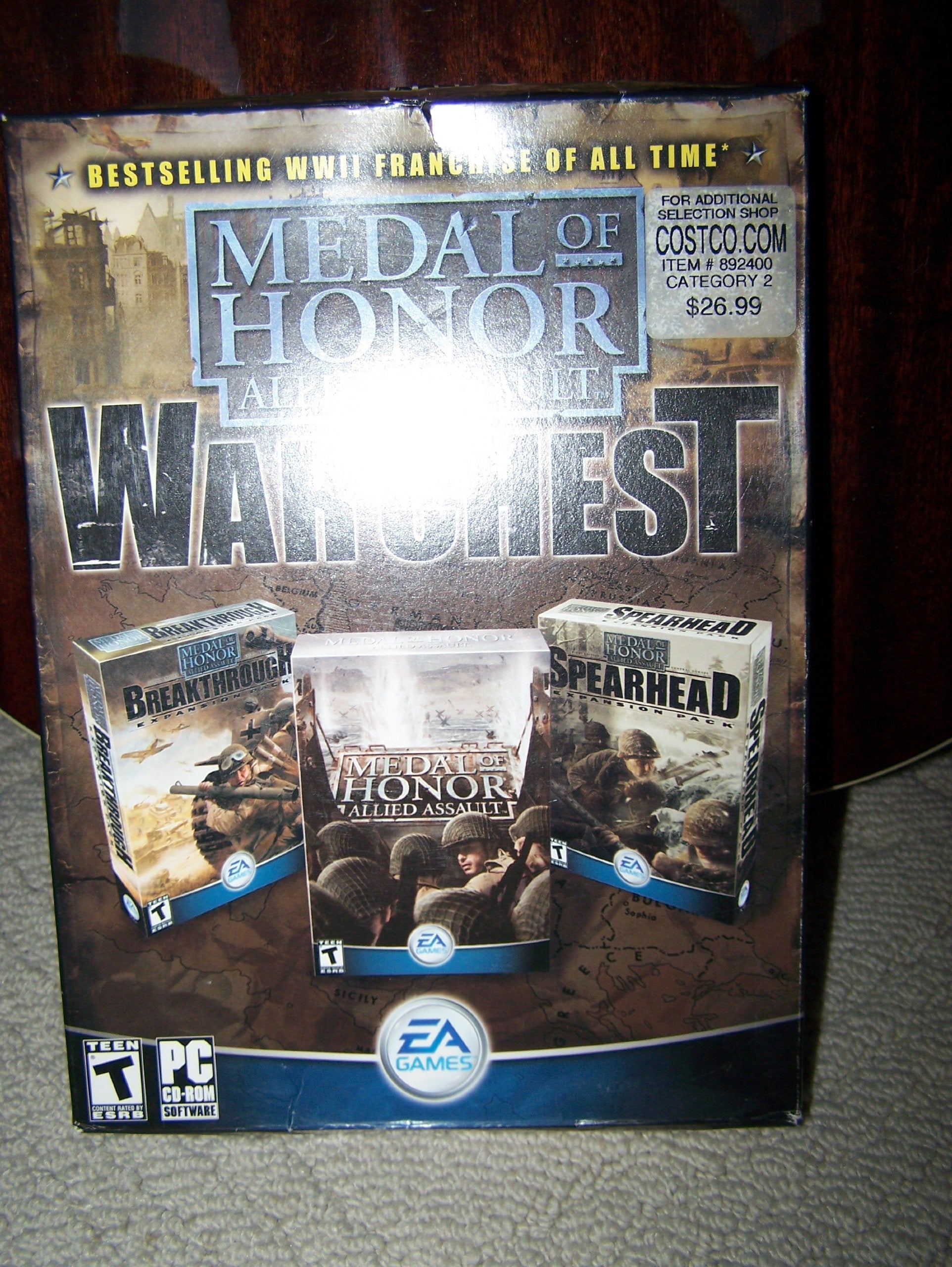 Medal of Honor Allied Assault War Chest - PC used book depot