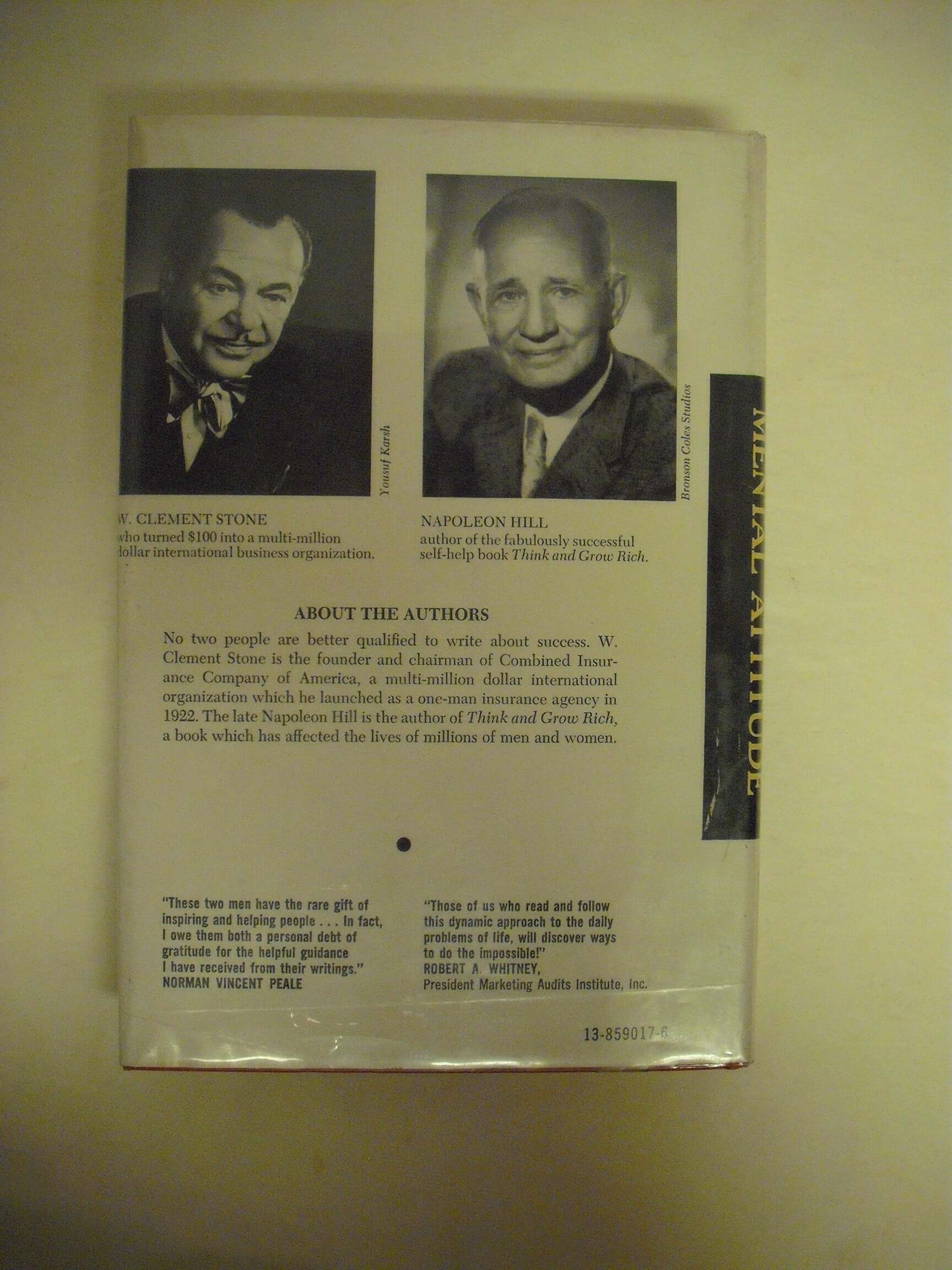 Success Through a Positive Mental Attitude used book depot