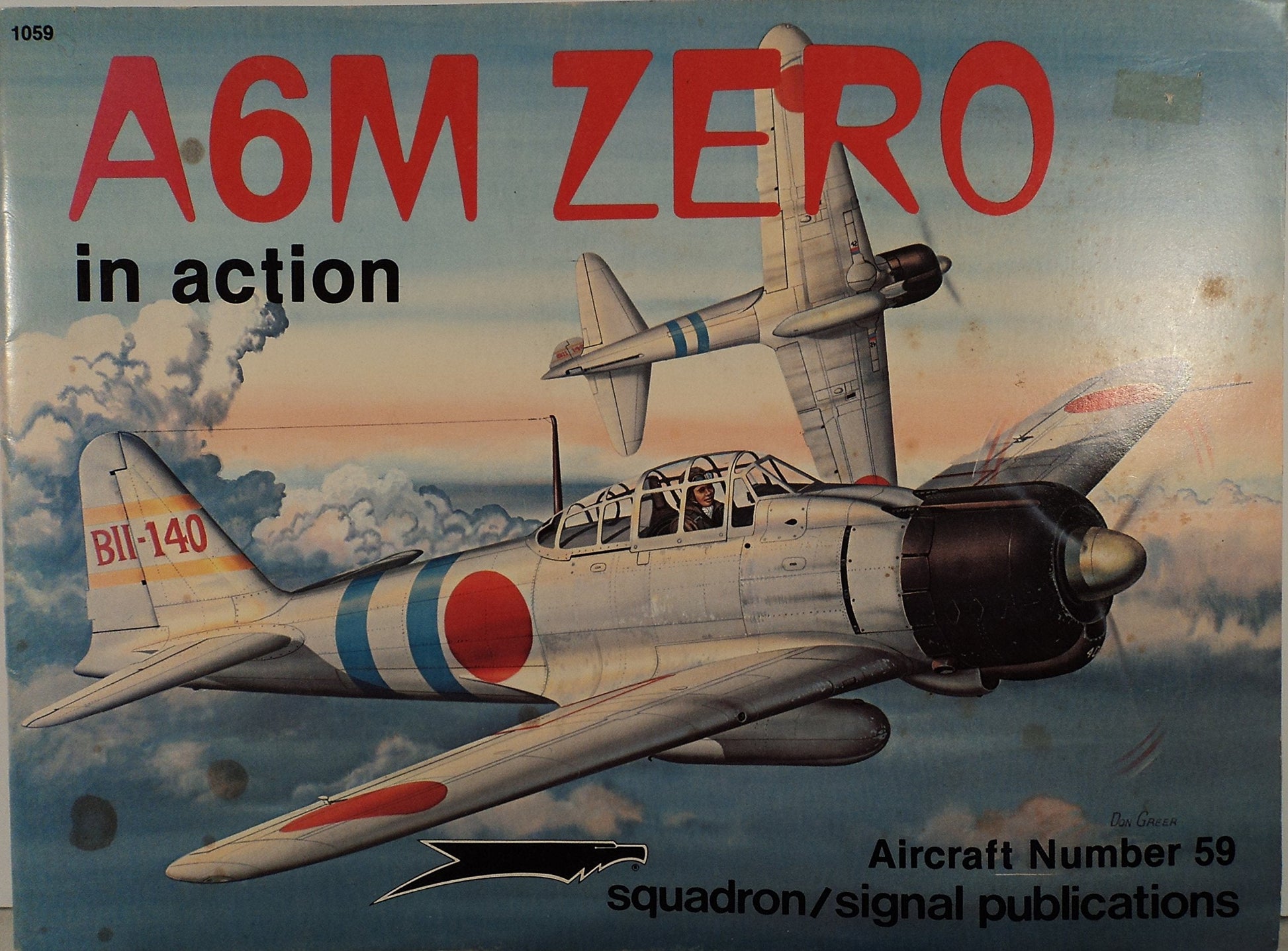 A6M Zero in Action - Aircraft No. 59 used book depot