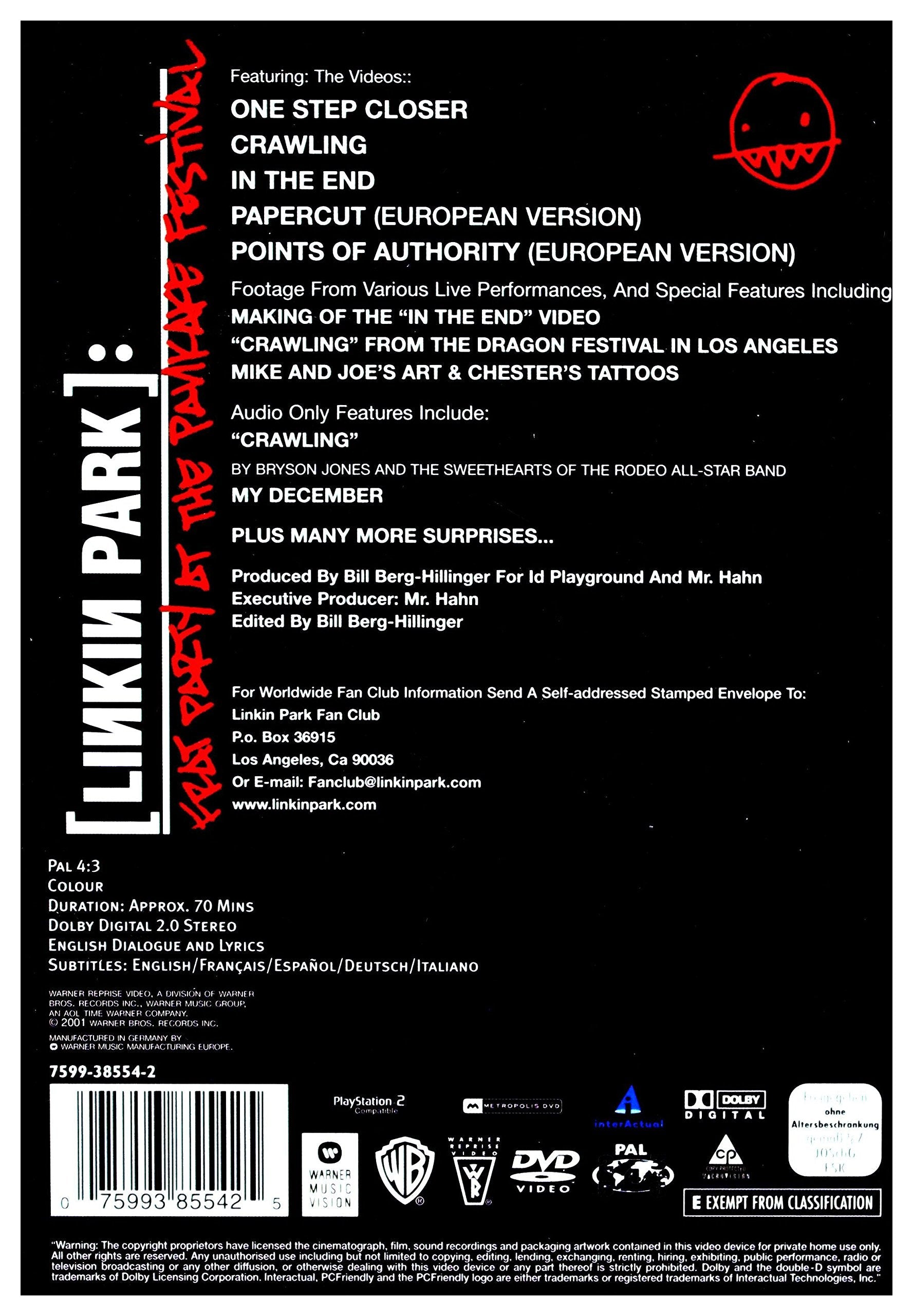 Linkin Park: Frat Party at the Pankake Festival used book depot