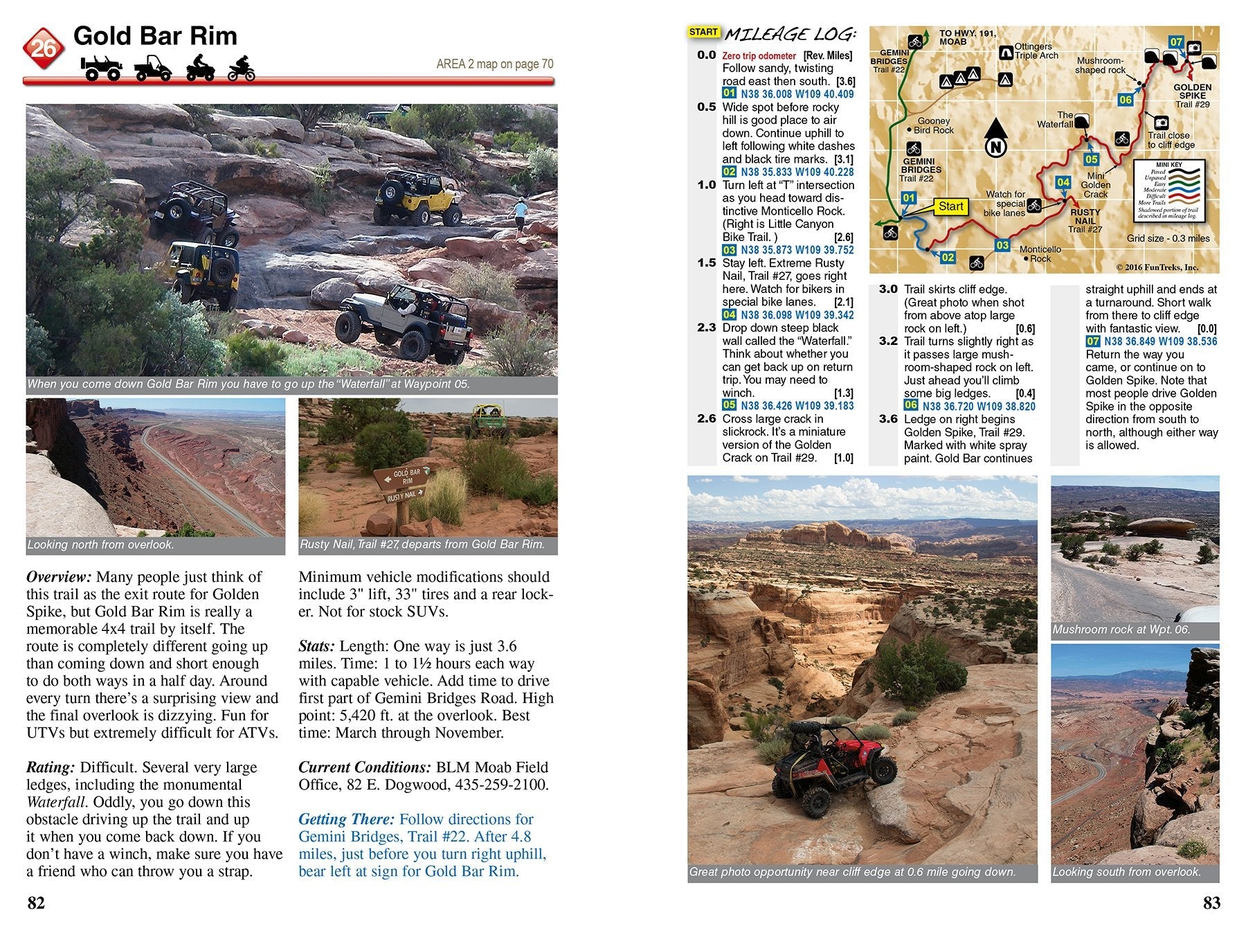 Guide to Moab, UT Backroads & 4-Wheel Drive Trails: Easy, Moderate, Difficult: 80 Trails used book depot