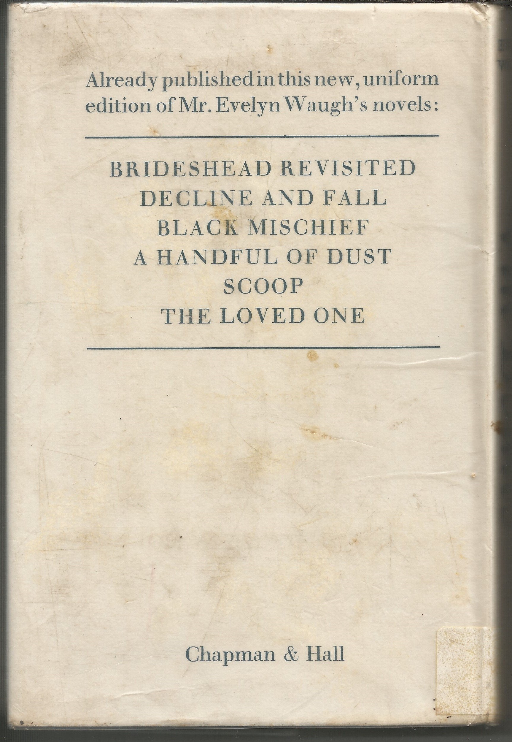 Vile Bodies used book depot