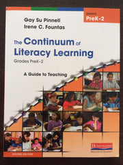 The Continuum of Literacy Learning, Grades PreK-2: A Guide to Teaching (Fountas & Pinnell Benchmark Assessment System) used book depot