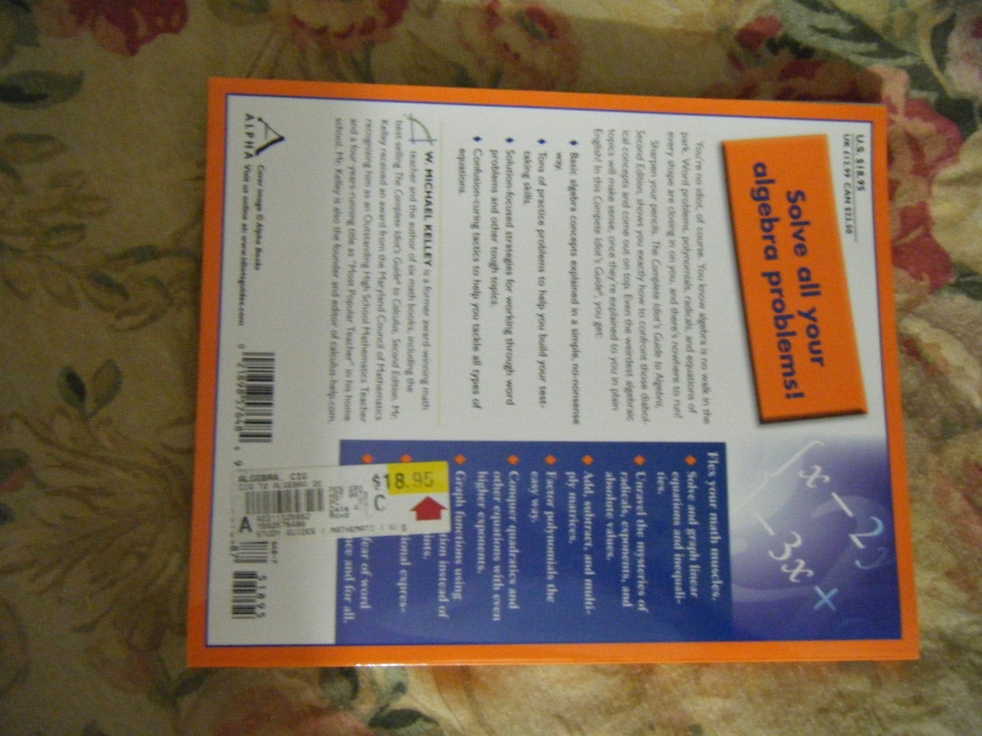 The Complete Idiot's Guide to Algebra, 2nd Edition used book depot