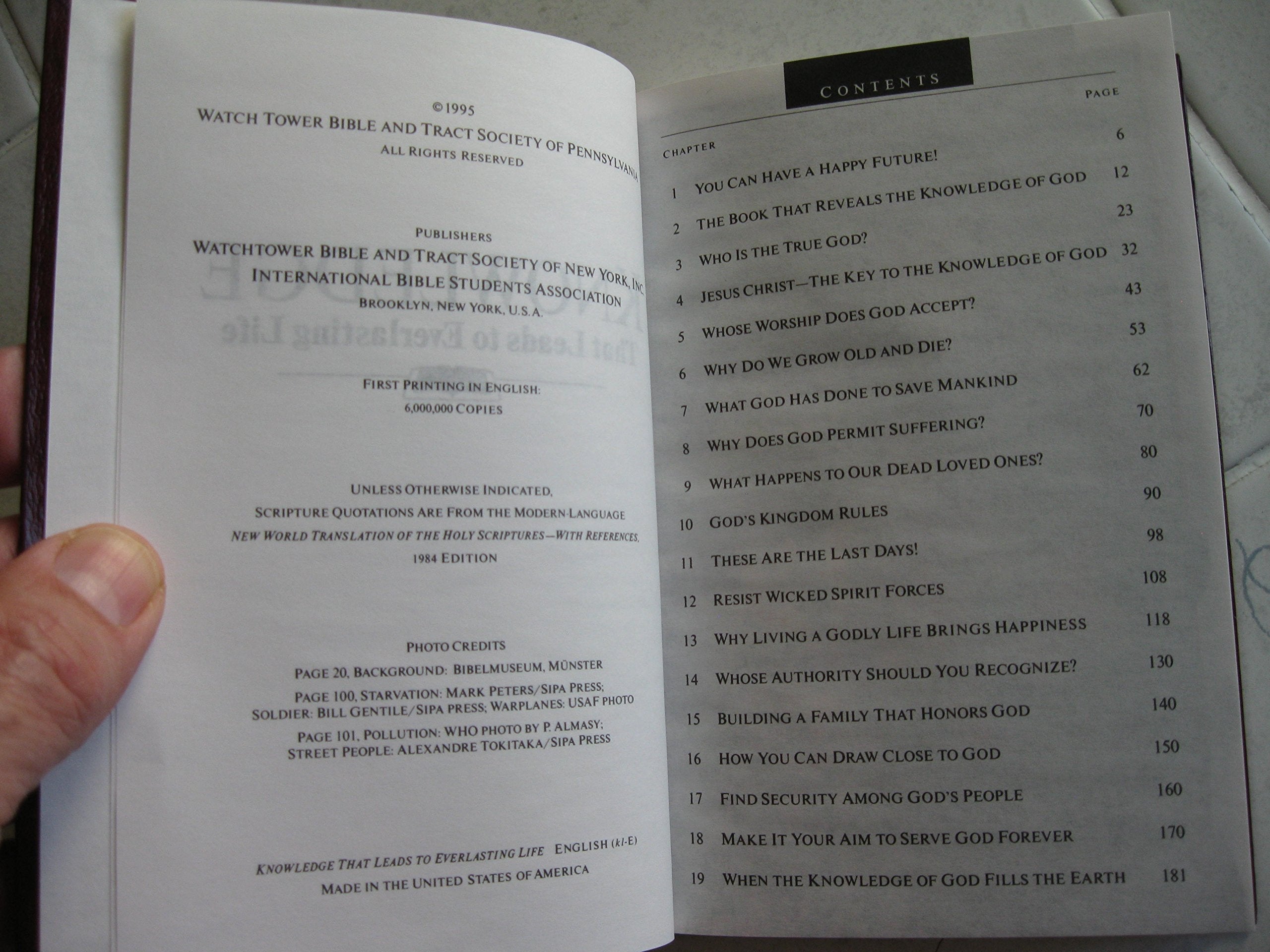 Knowledge That Leads to Everlasting Life used book depot