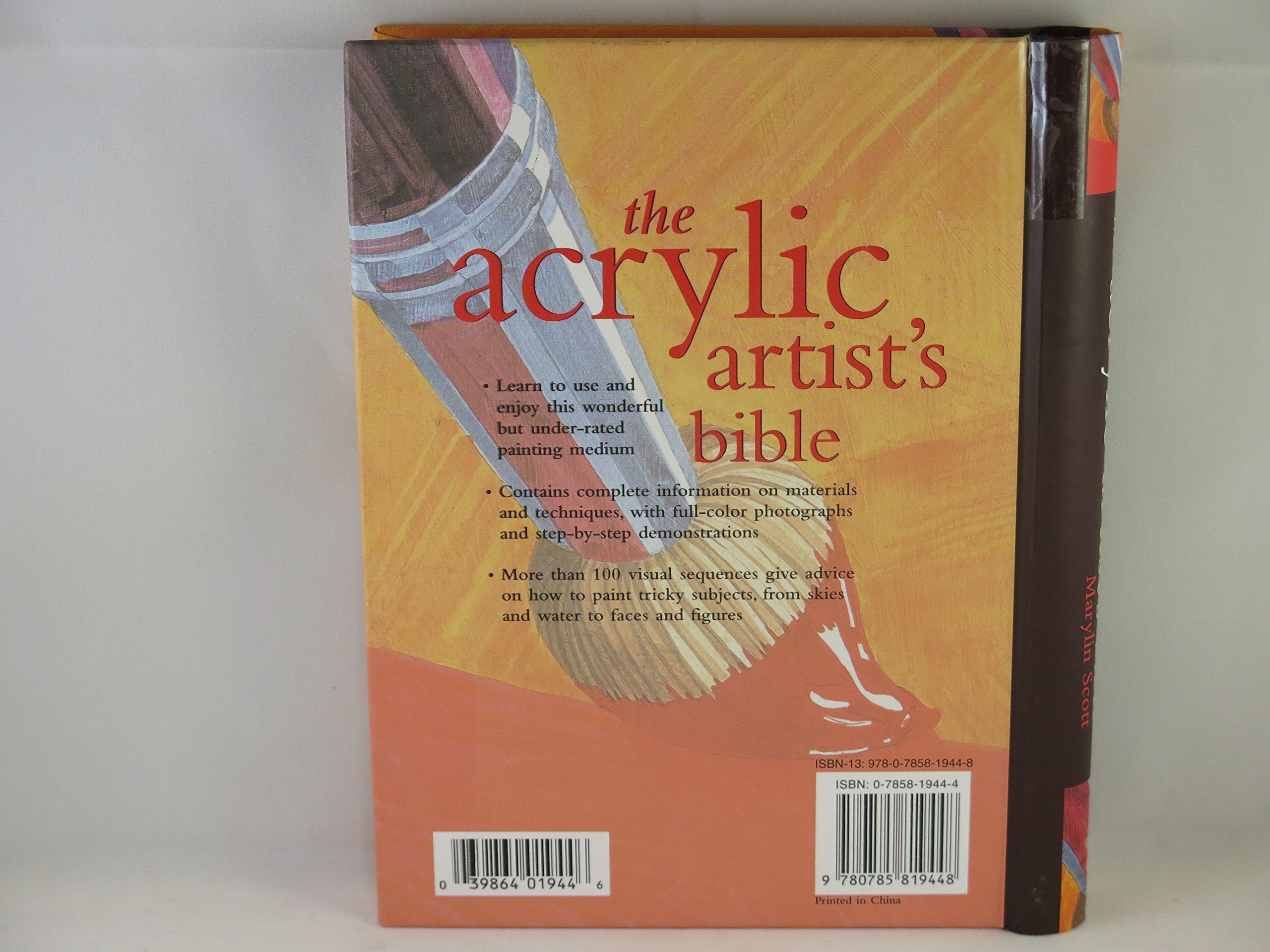Acrylic Artist's Bible (Artist's Bibles) used book depot