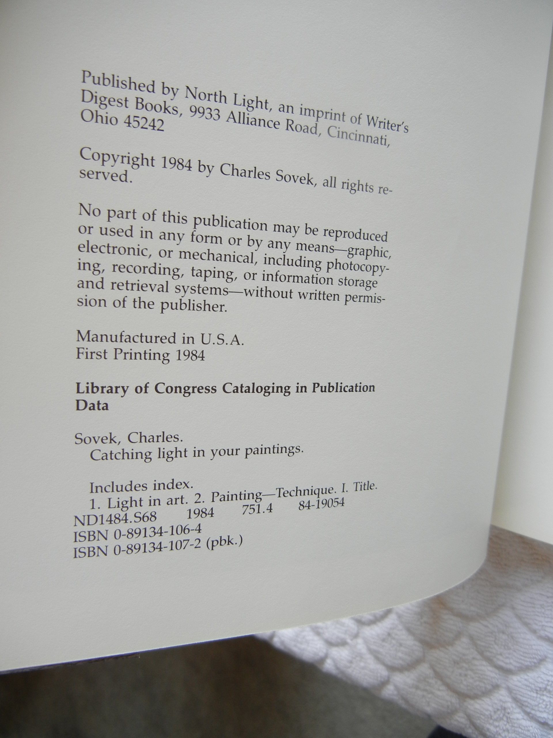 Catching Light in Your Paintings used book depot
