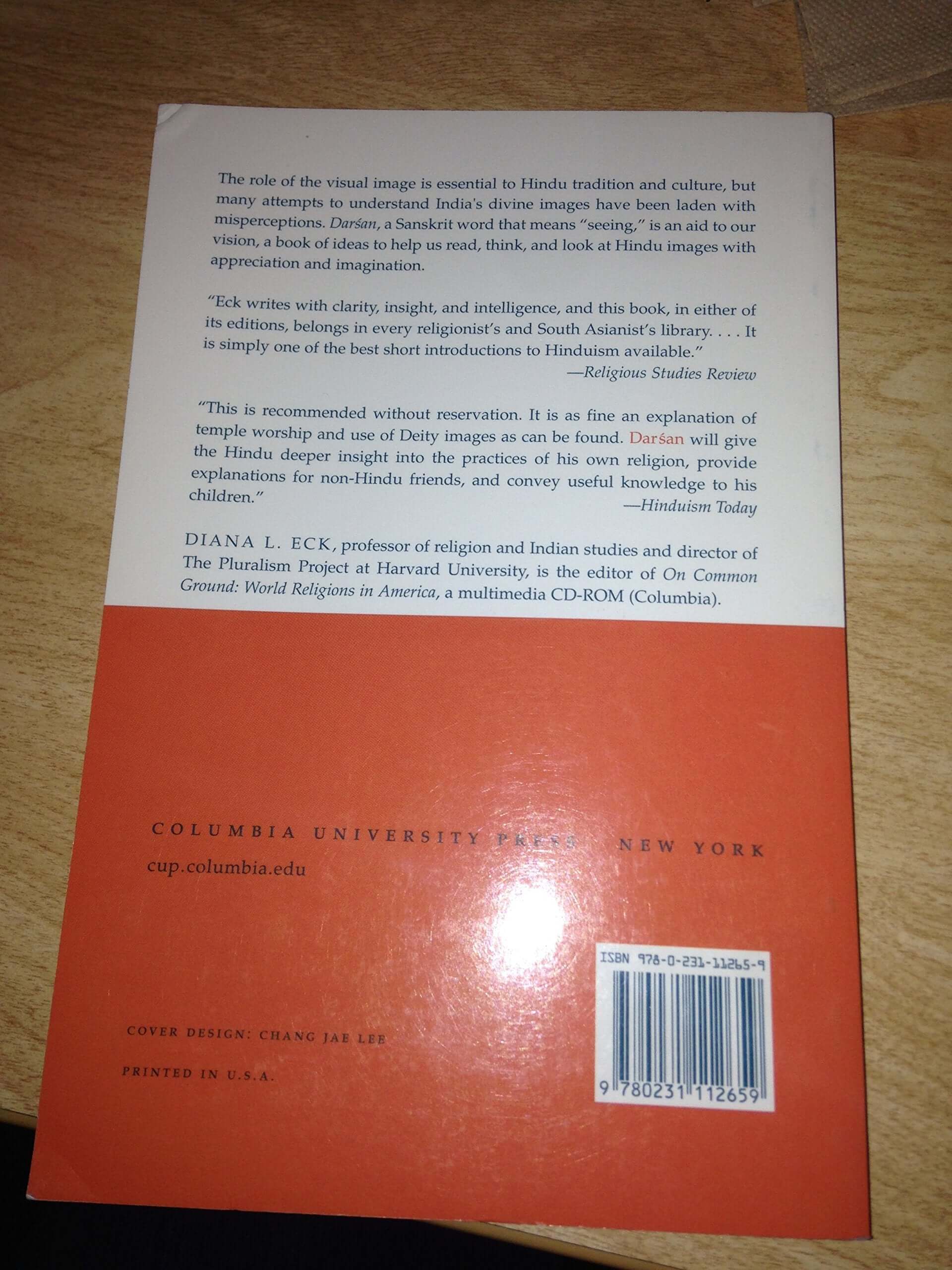 Darsan: Seeing the Divine Image in India used book depot