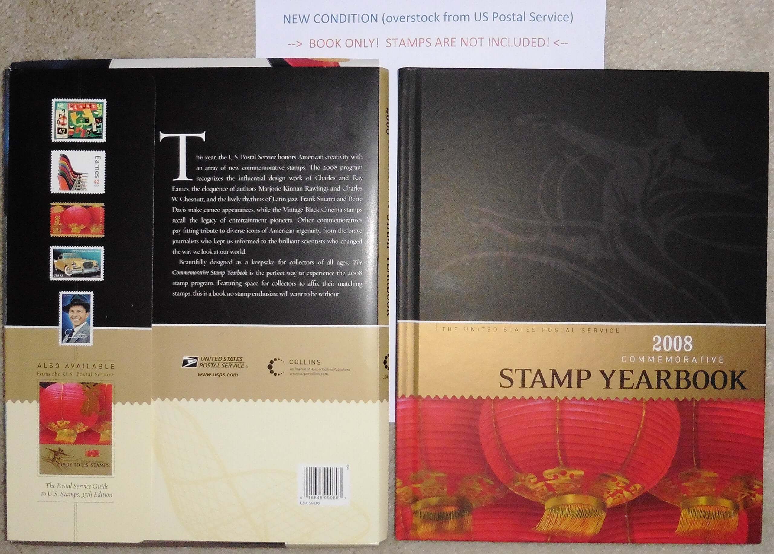 2008 Commemorative Stamp Yearbook (US Postal Service) used book depot