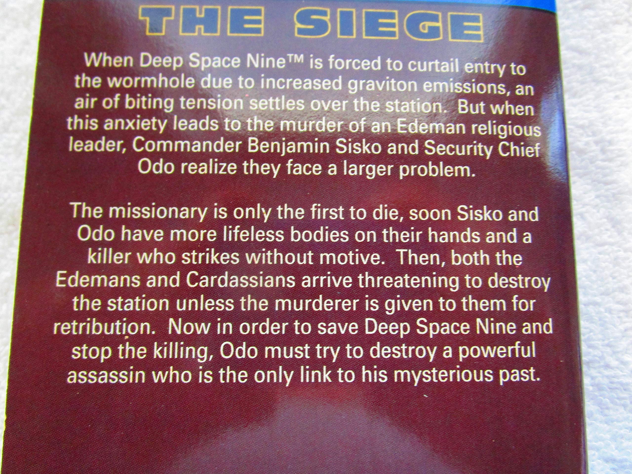 The Siege (Star Trek Deep Space Nine, No 2) used book depot