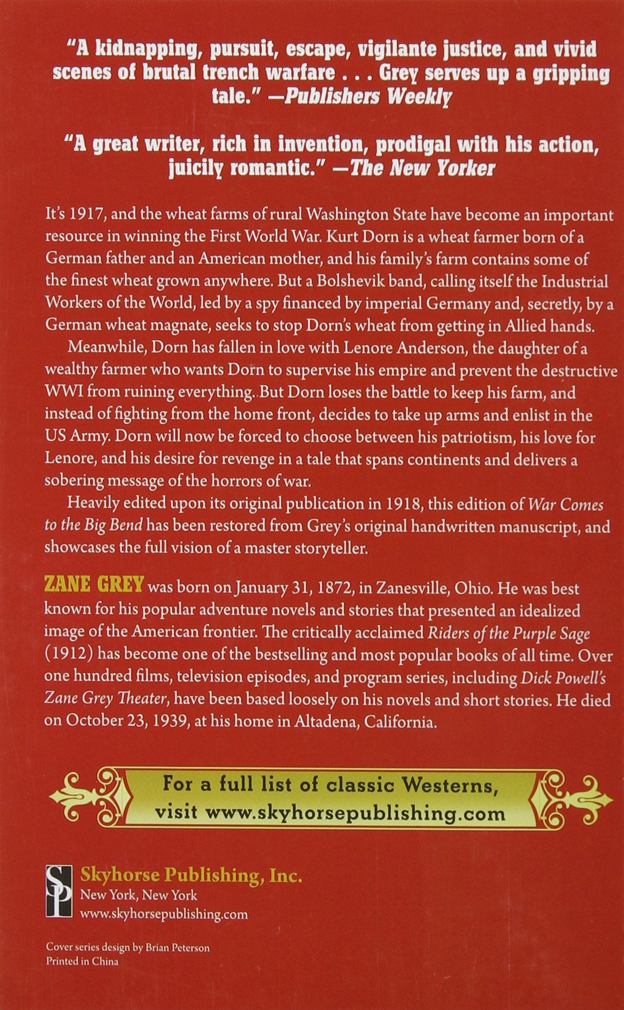 Zane Grey Box Set: Four Western Classics used book depot