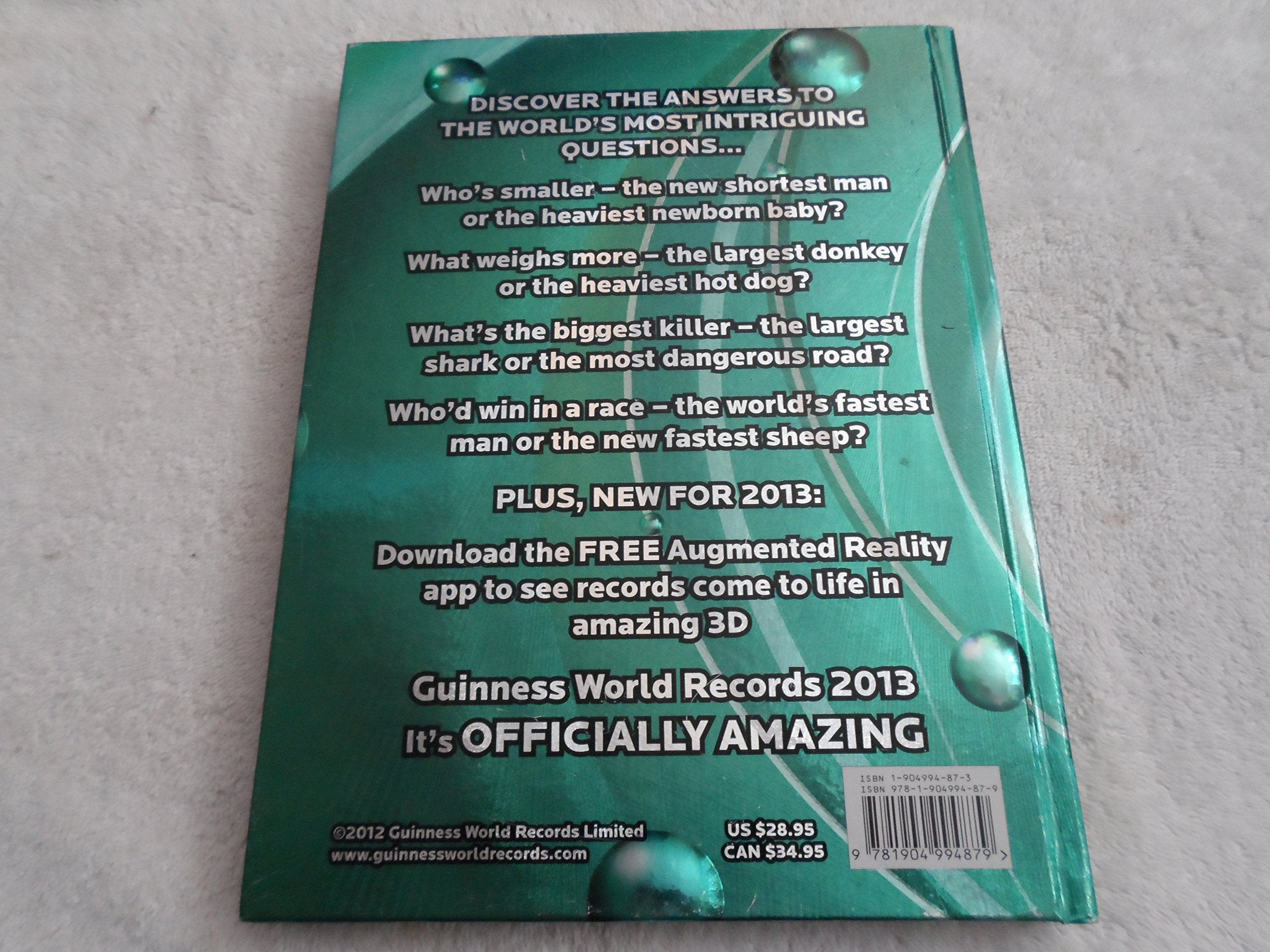 Guinness World Records 2013 used book depot