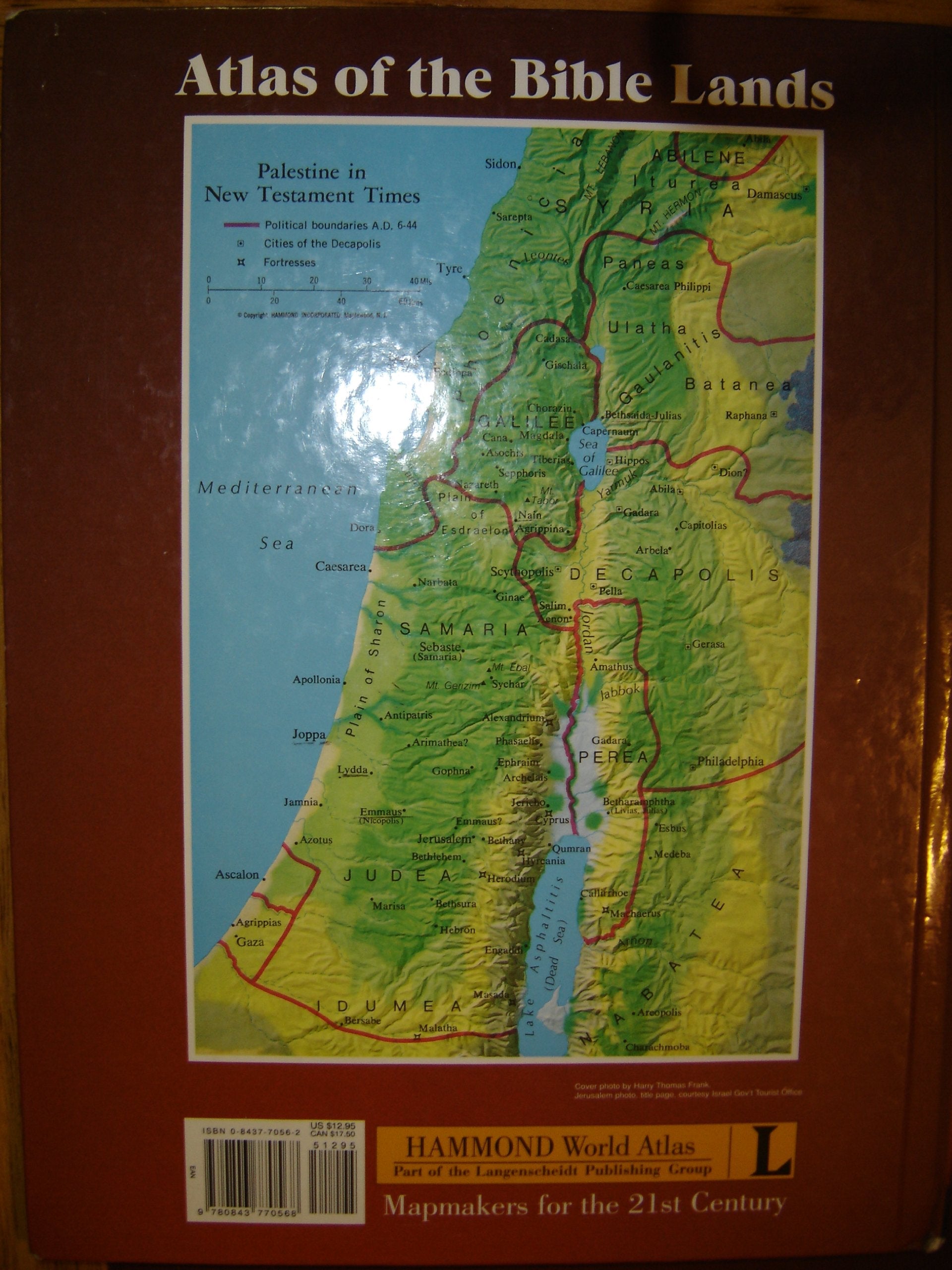 Atlas of the Bible Lands used book depot