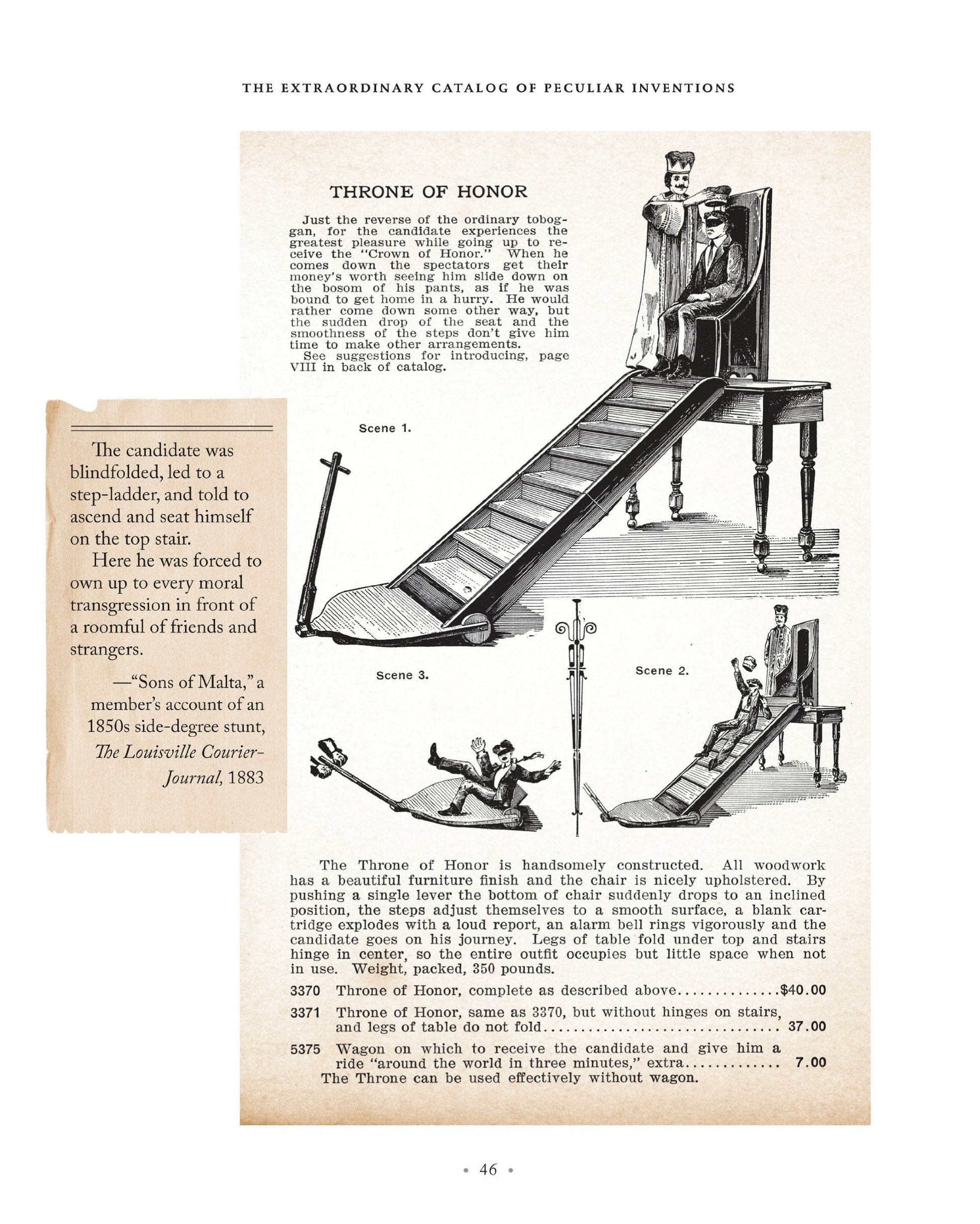 The Extraordinary Catalog of Peculiar Inventions: The Curious World of the Demoulin Brothers and Their Fraternal Lodge Prank Machi nes - from Human ... Goats to ElectricCarpets and SmokingC used book depot