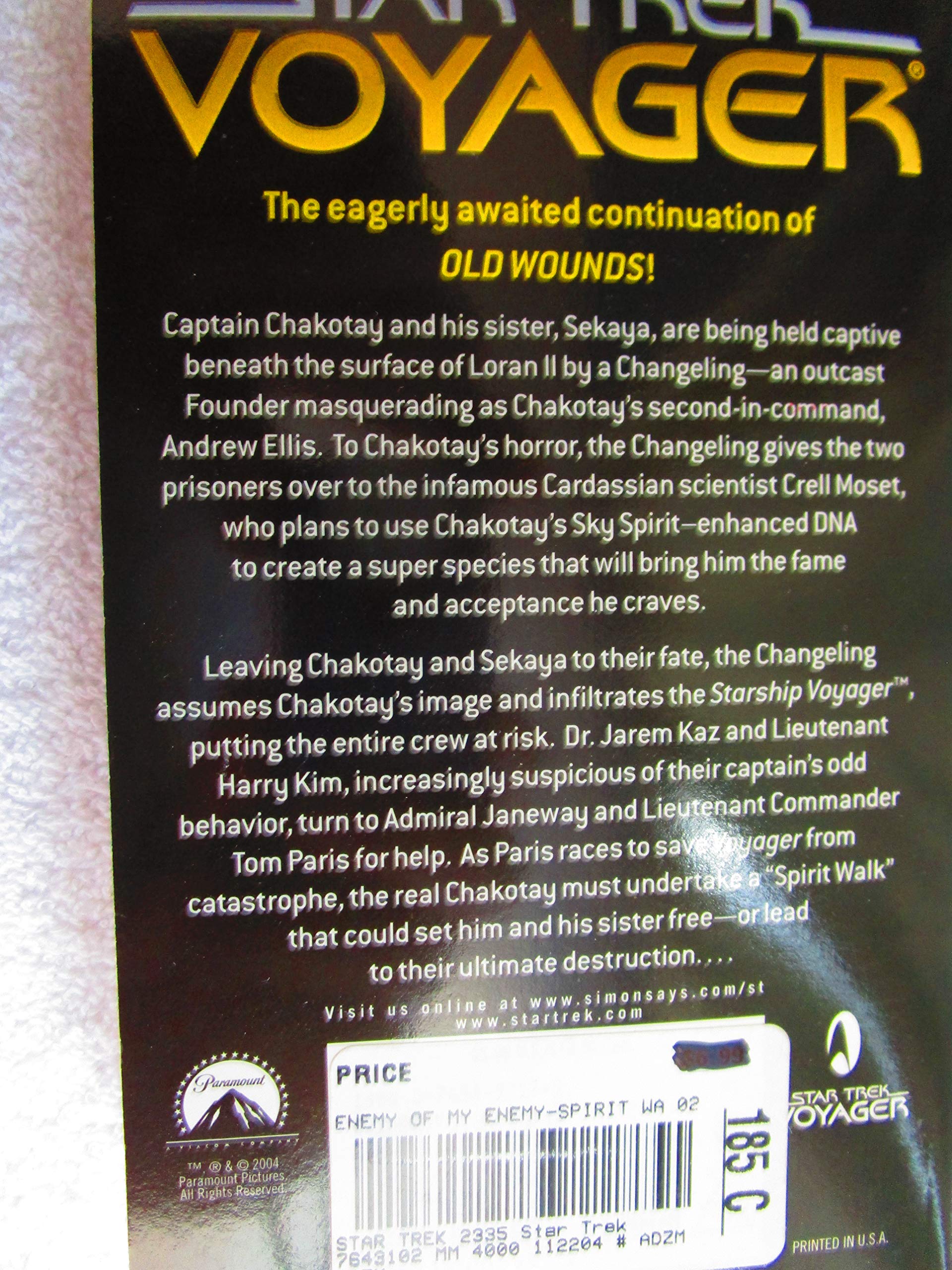 Enemy of My Enemy (Star Trek Voyager: Spirit Walk, Book 2) used book depot