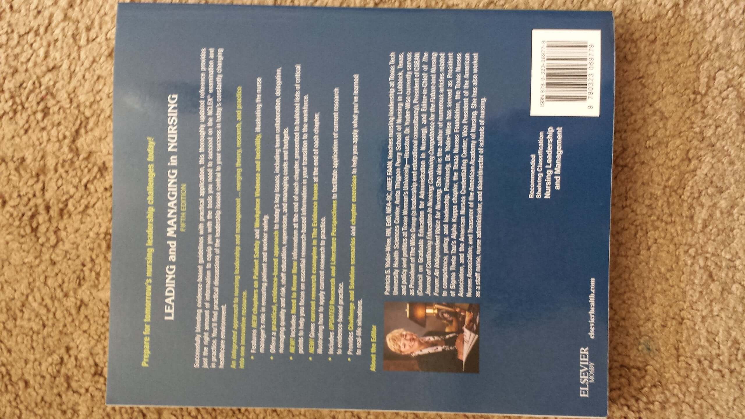 Leading and Managing in Nursing used book depot