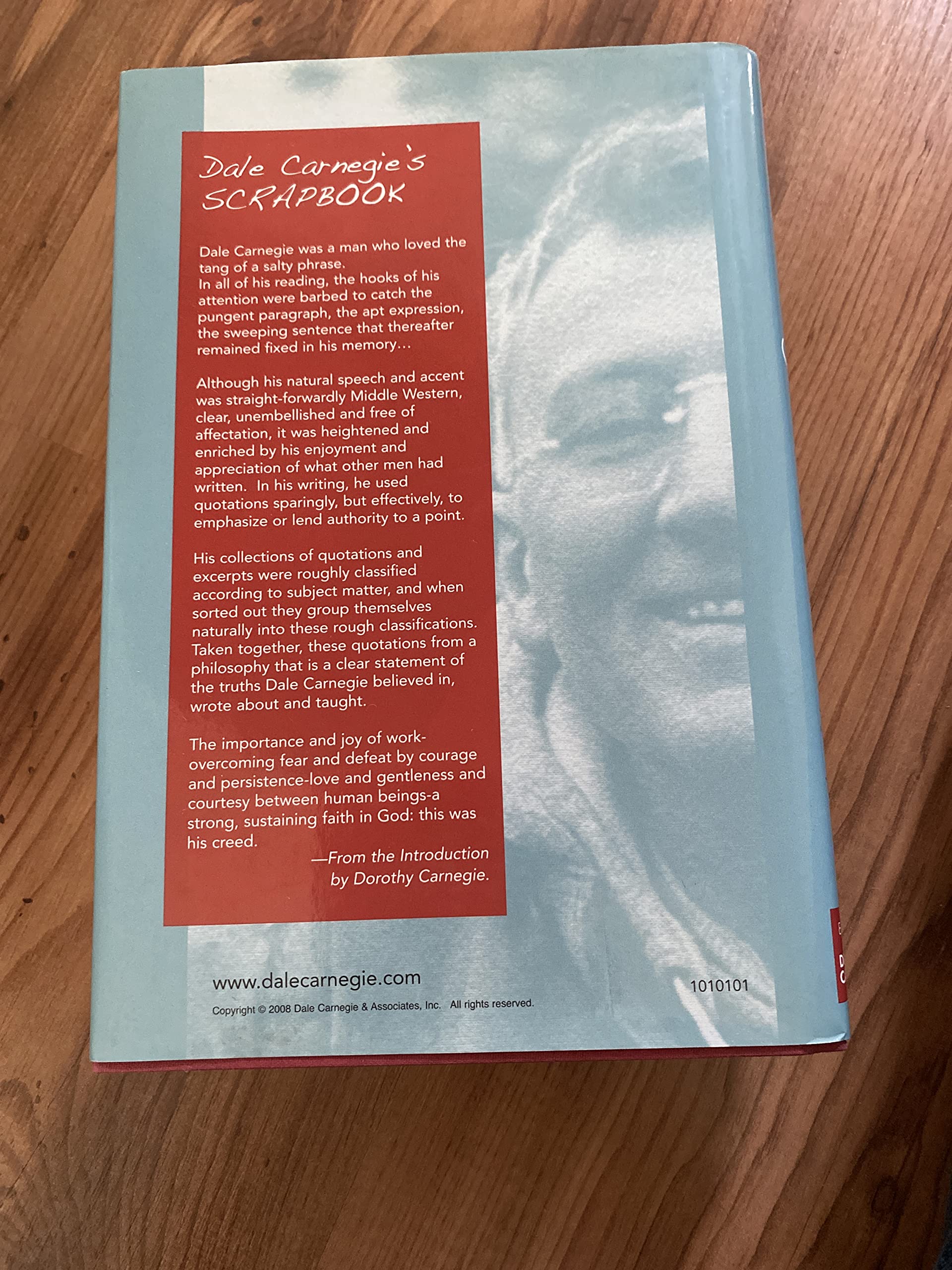 Dale Carnegie's Scrapbook: A Treasury of the Wisdom of the Ages (Dale Carnegie Training) used book depot