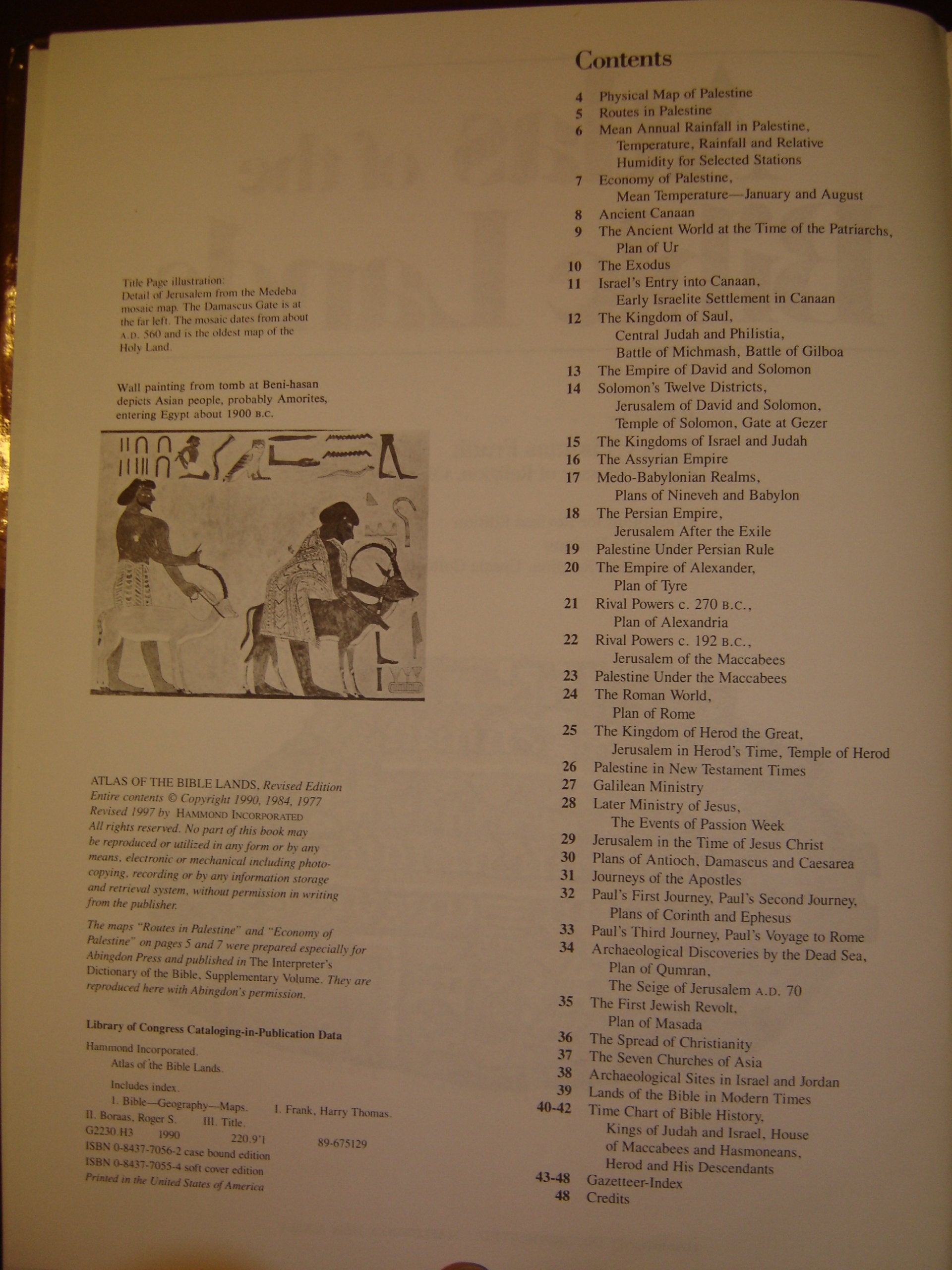 Atlas of the Bible Lands used book depot