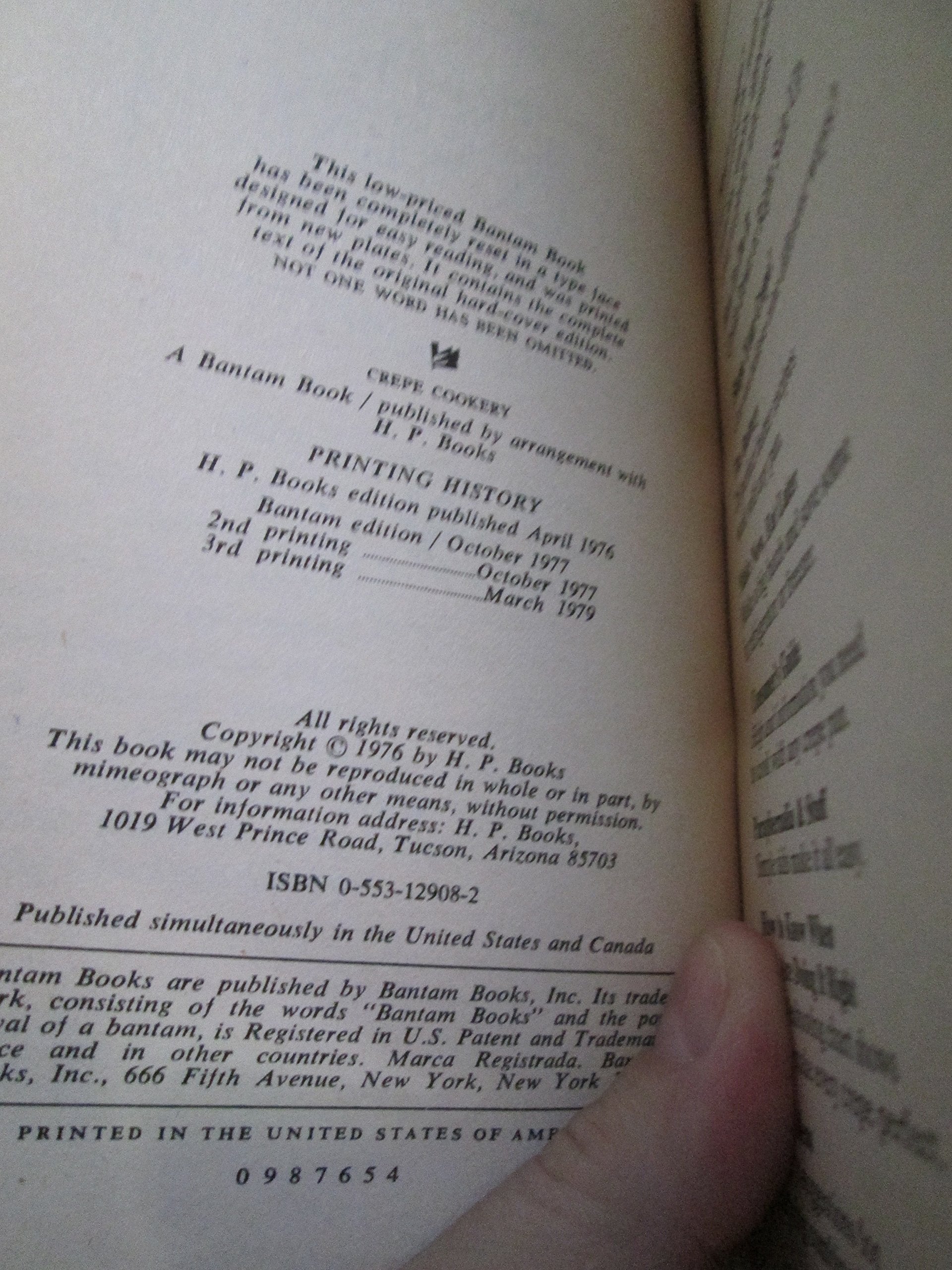 Crepe Cookery used book depot