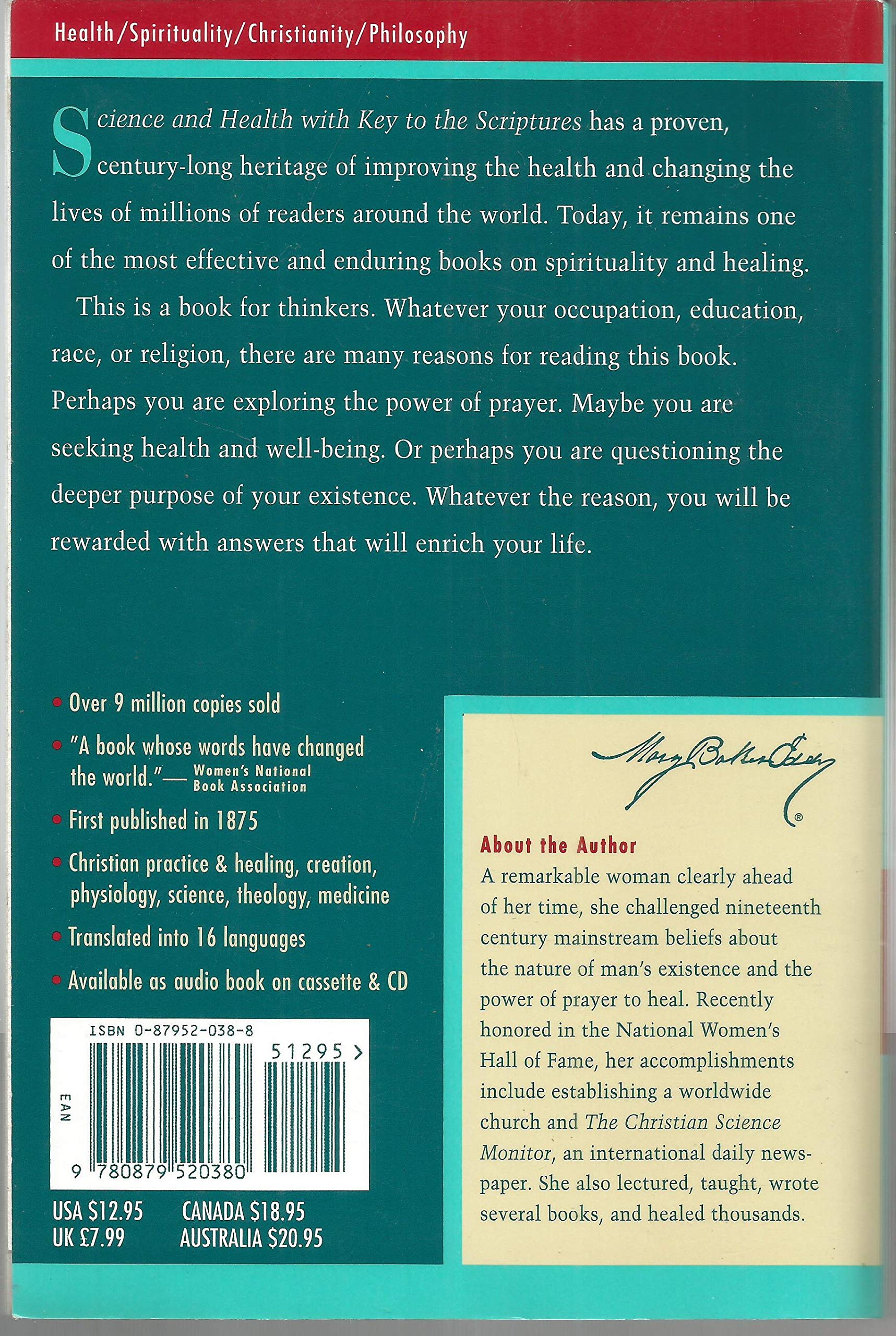 Science and Health With Key to the Scriptures used book depot