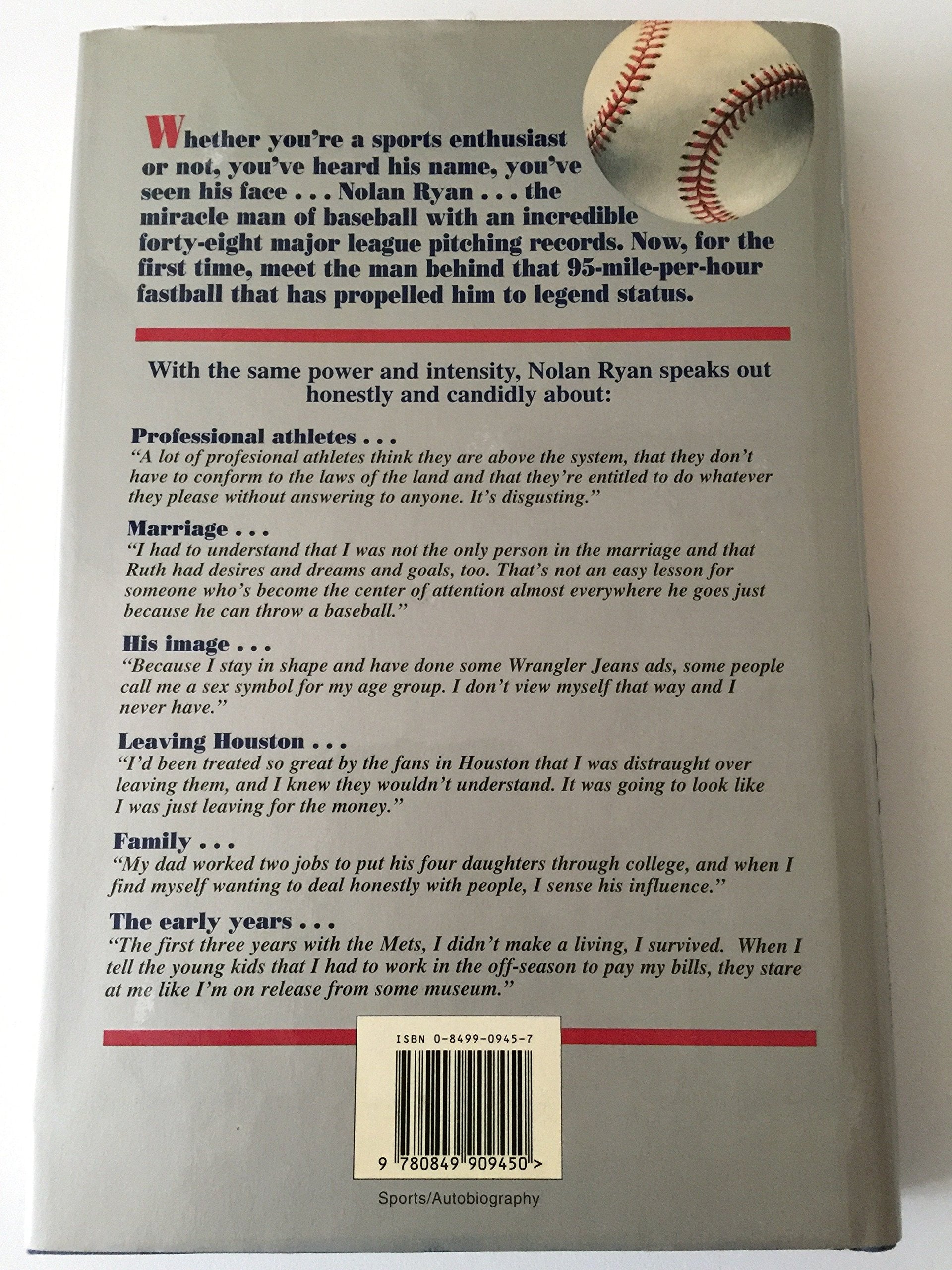 Miracle Man: Nolan Ryan : The Autobiography used book depot