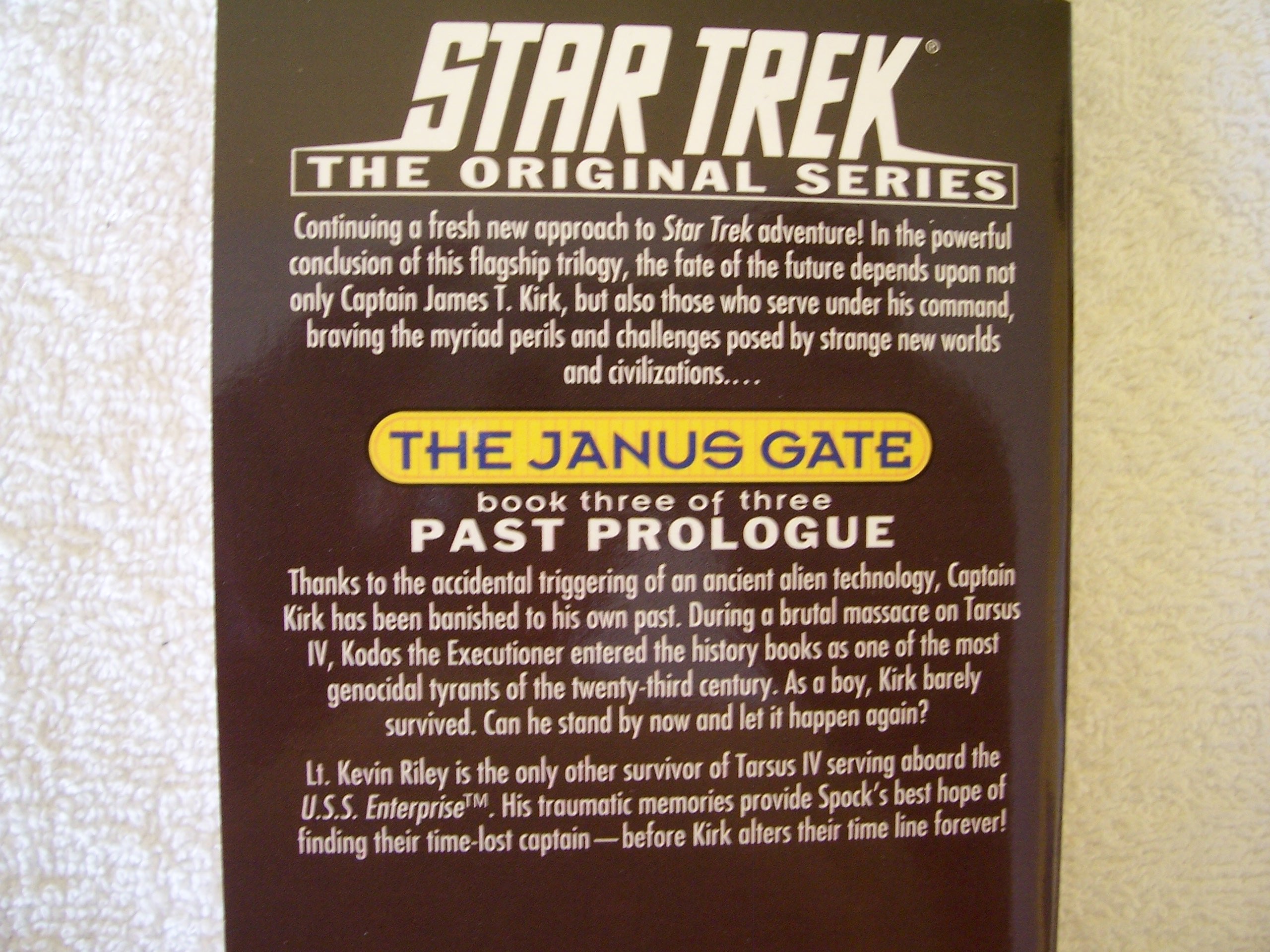 Past Prologue: Janus Gate Book Three (Star Trek: the Original Series - the Janus Gate, 3) used book depot