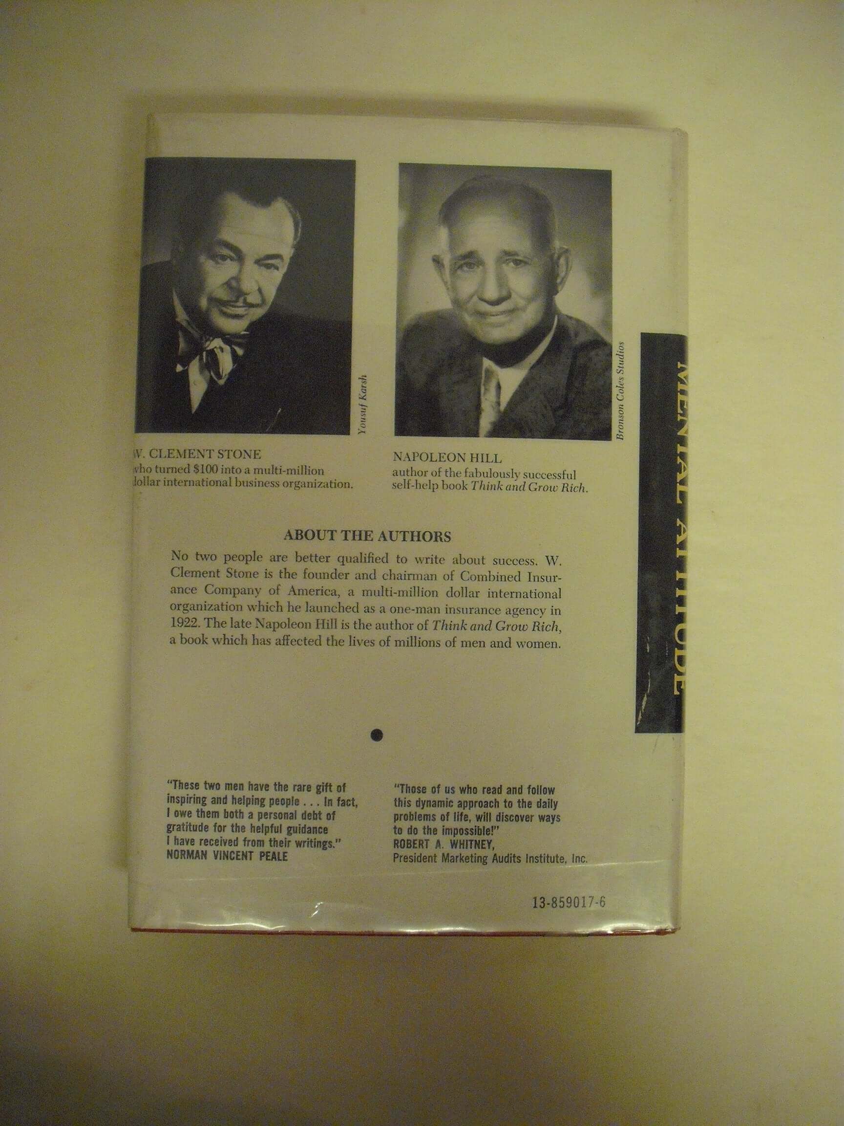 Success Through a Positive Mental Attitude used book depot