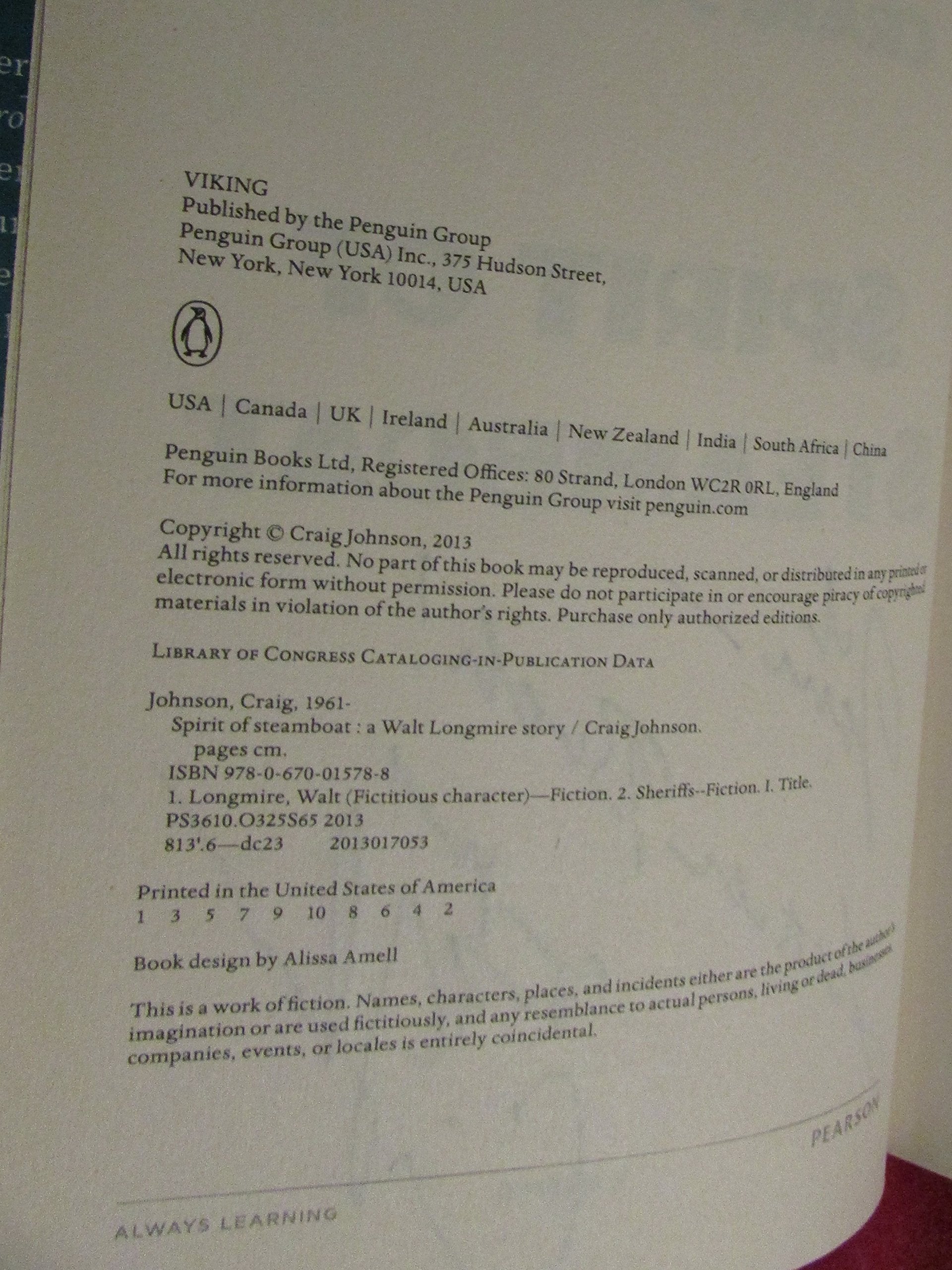 Spirit of Steamboat: A Walt Longmire Story used book depot